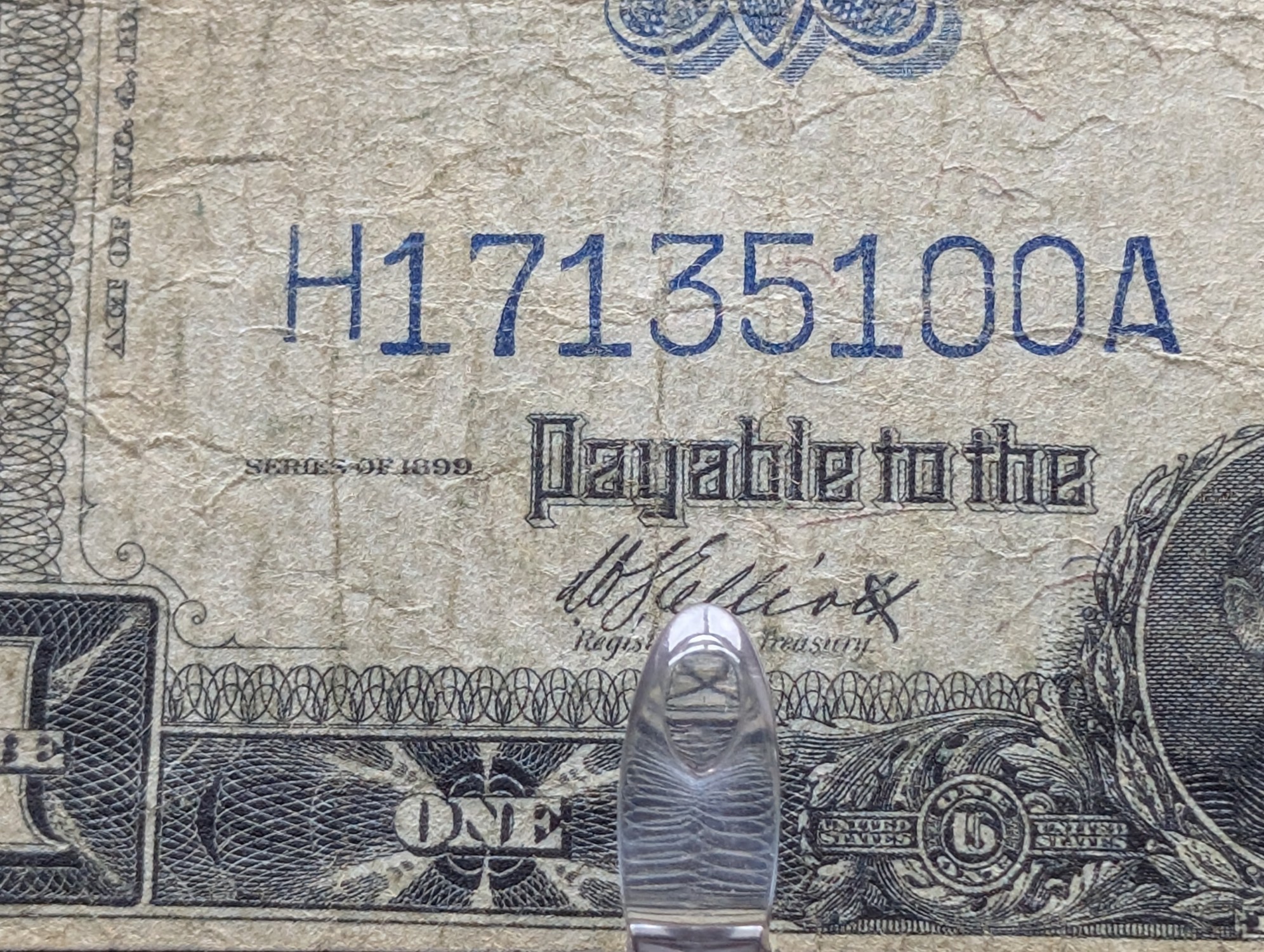 1899 Series United States $1 Black Eagle Silver Certificate