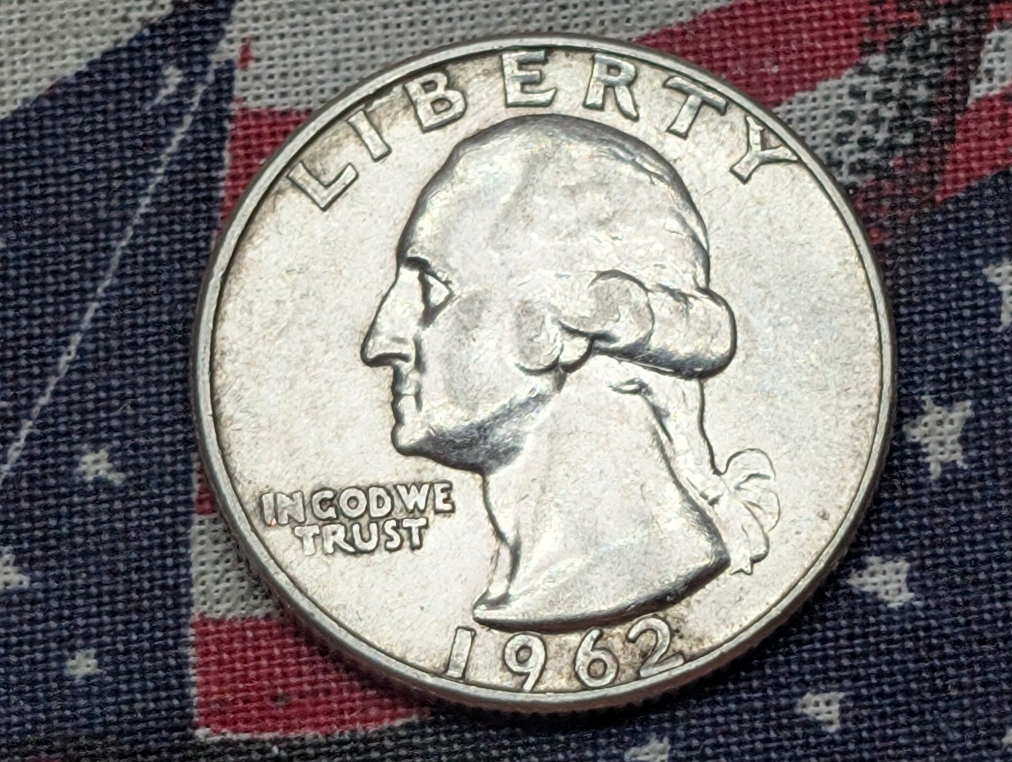 1962-D Washington Quarter, 90% Silver, 64 Years old