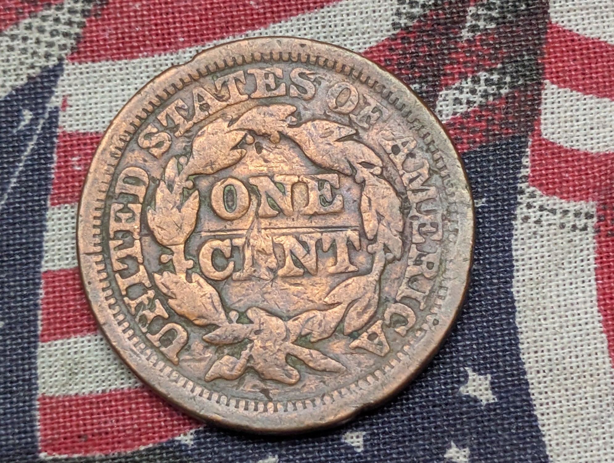 1846 Braided Hair US Large Cent, 162 Years Old!