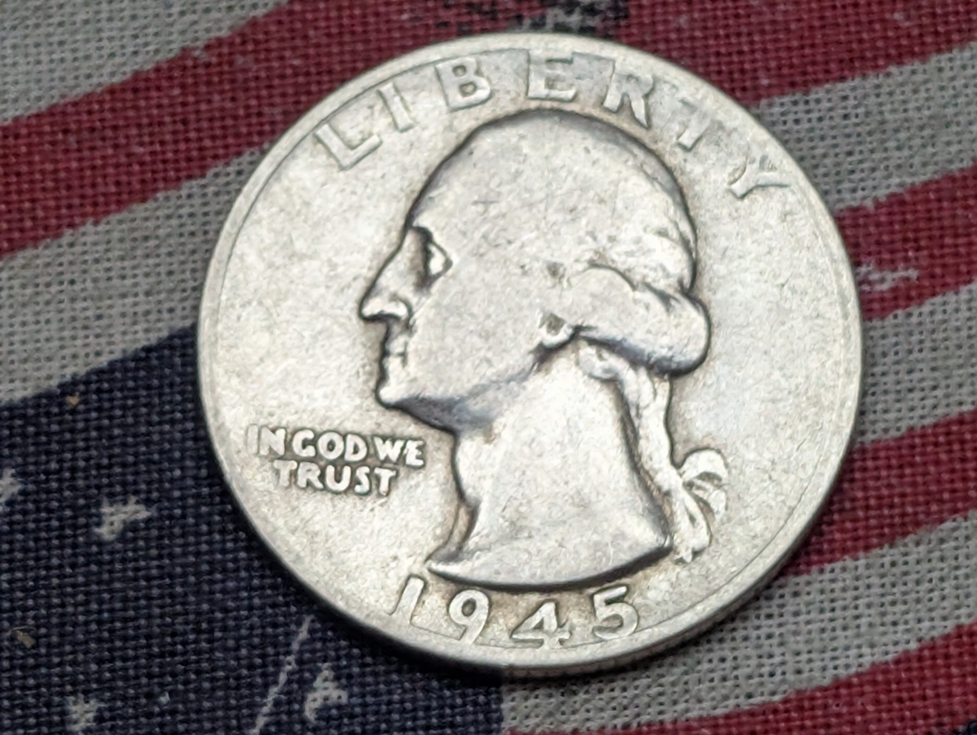 1945-S Washington Quarter, 90% Silver, 81 Years old