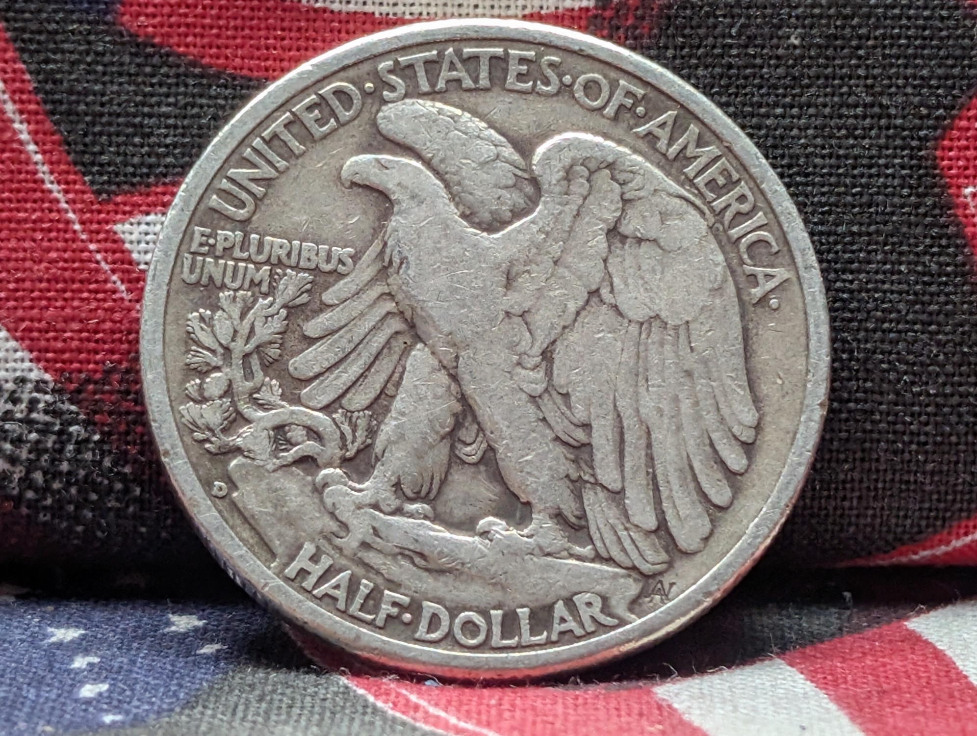 1941-D Walking Liberty Half Dollar, (WWII ERA) 90% Silver, 85 Years old