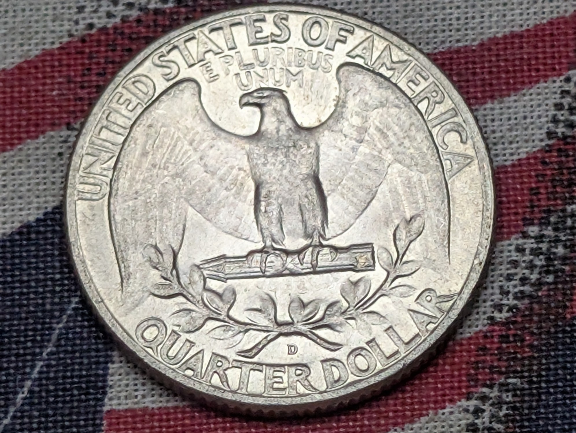 1964-D Washington Quarter, (BU) 90% Silver, 62 Years old
