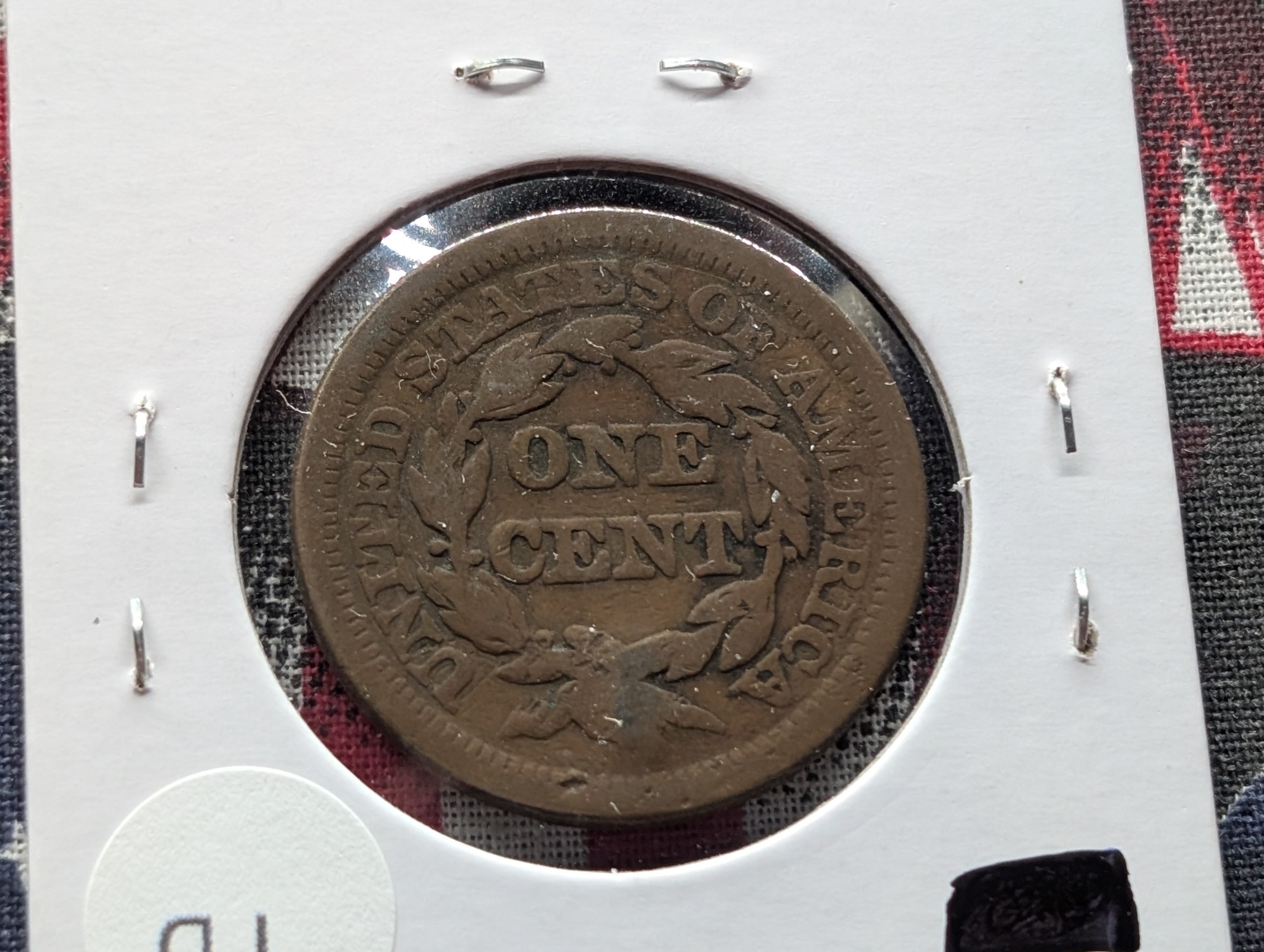 1846 Braided Hair Liberty Head Large Cent - 180 Years Old!