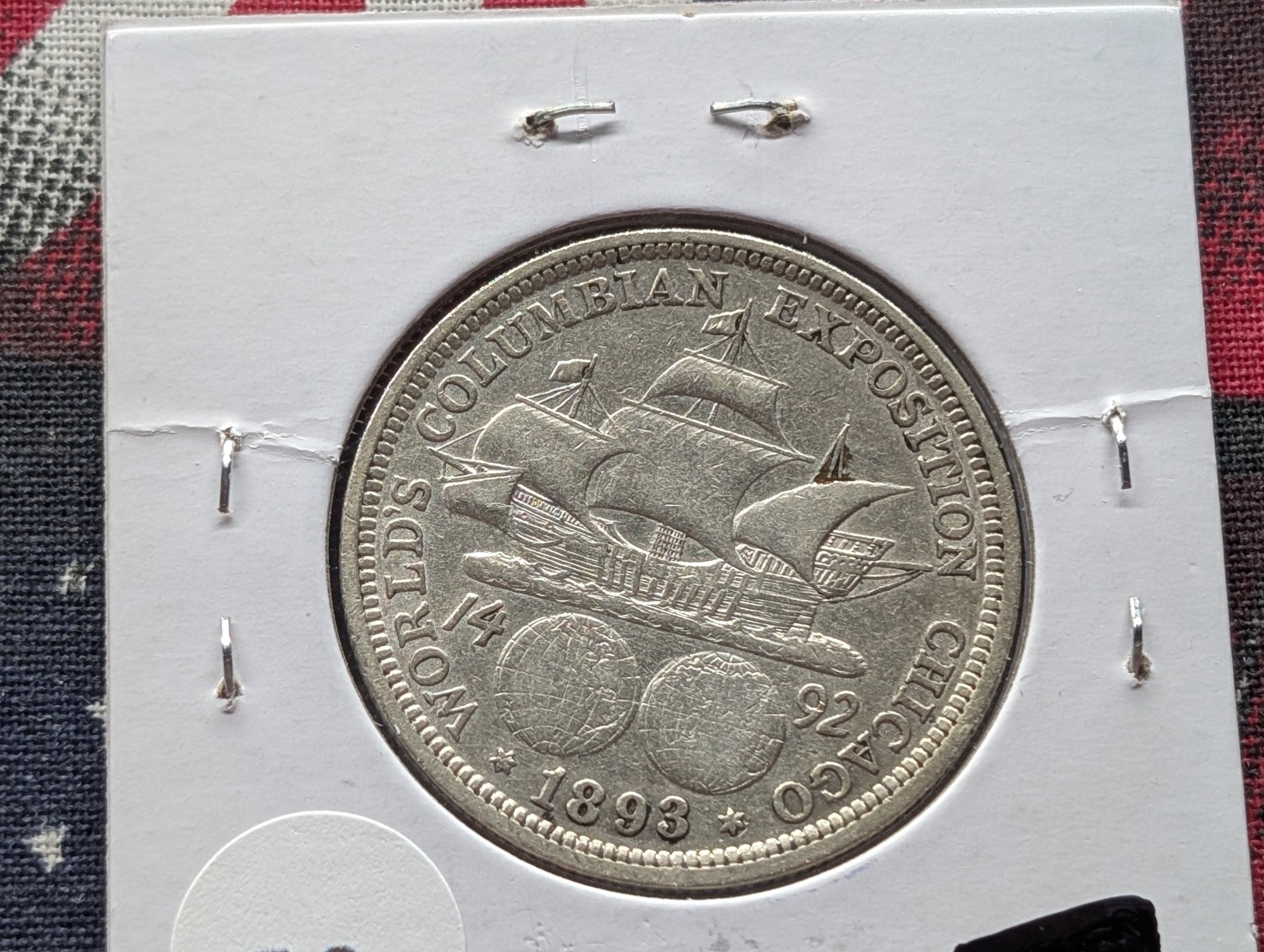1893 Columbian Exposition Commemorative 90% Silver Half Dollar - Over 130 Years old!