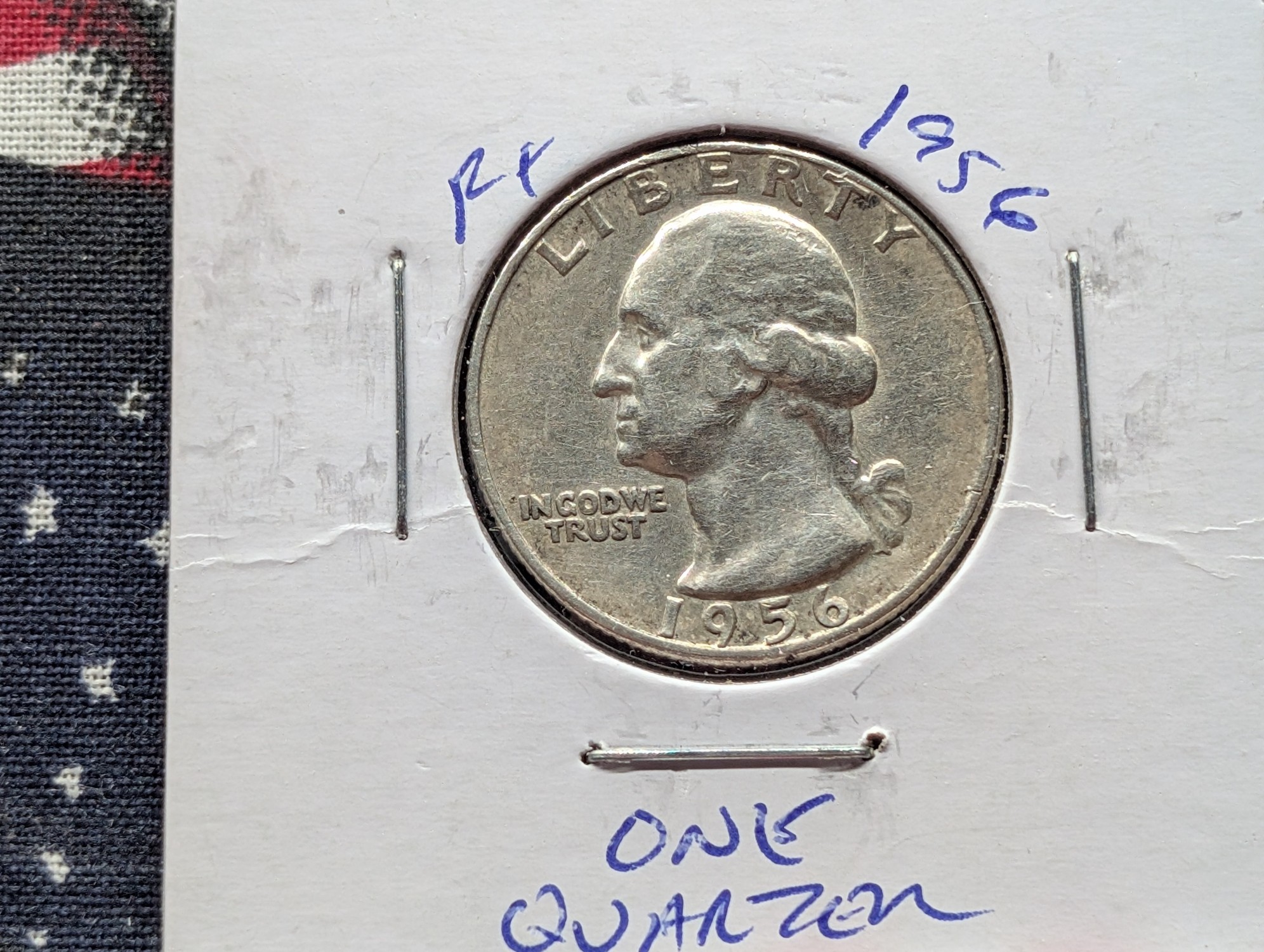 1956 Washington 90% Silver Quarter - Vietnam War Era!