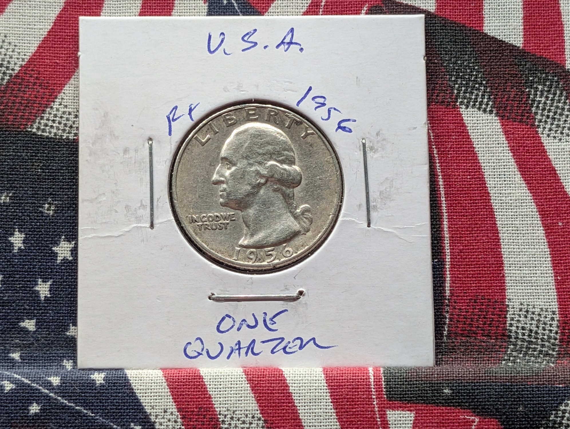 1956 Washington 90% Silver Quarter - Vietnam War Era!