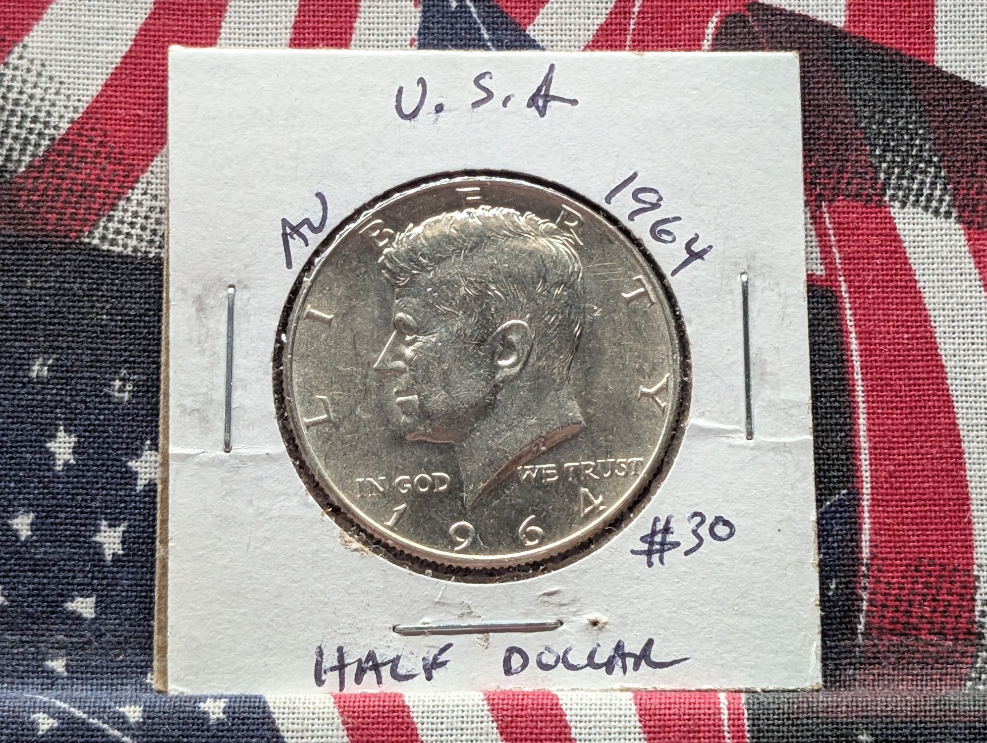 1964 Kennedy 90% Silver Half Dollar