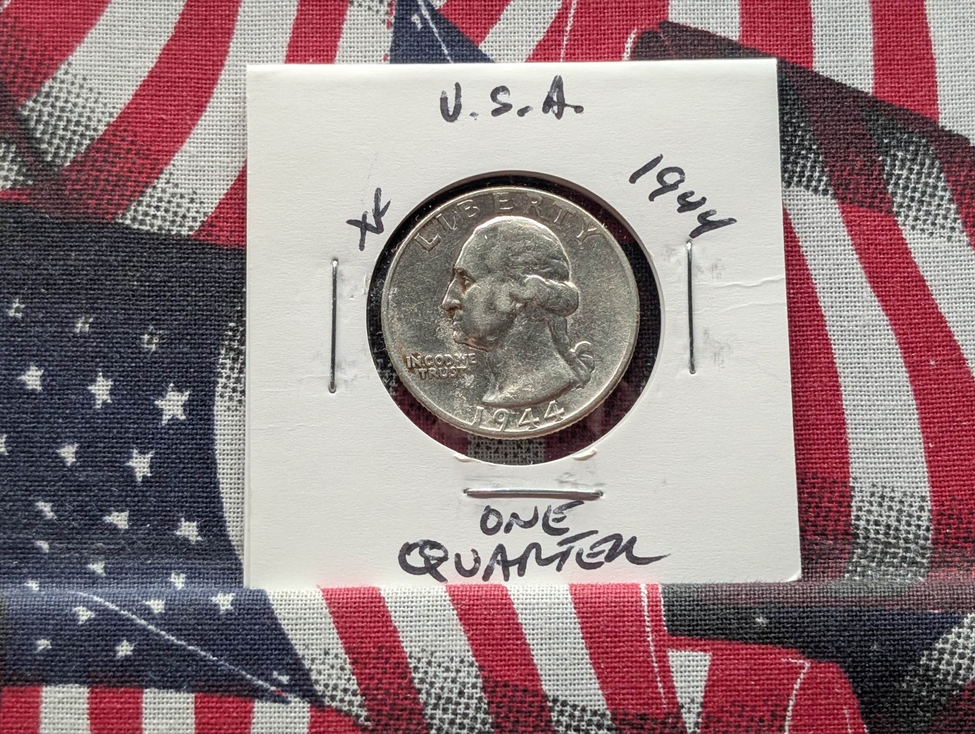 1944 Washington 90% Silver Quarter - WWII Era!