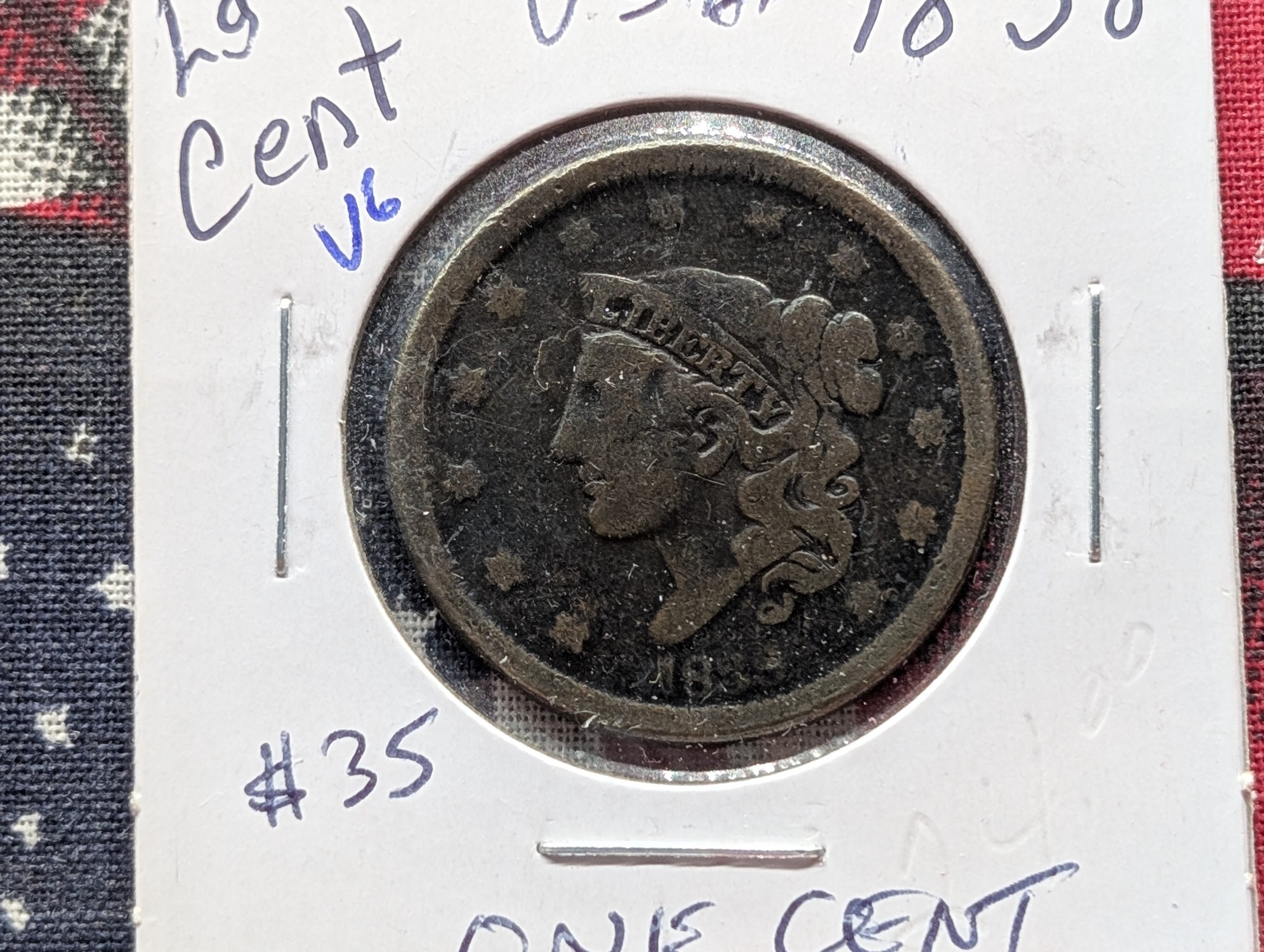 1838? Matron Liberty Head Large Cent - 188 Years Old!