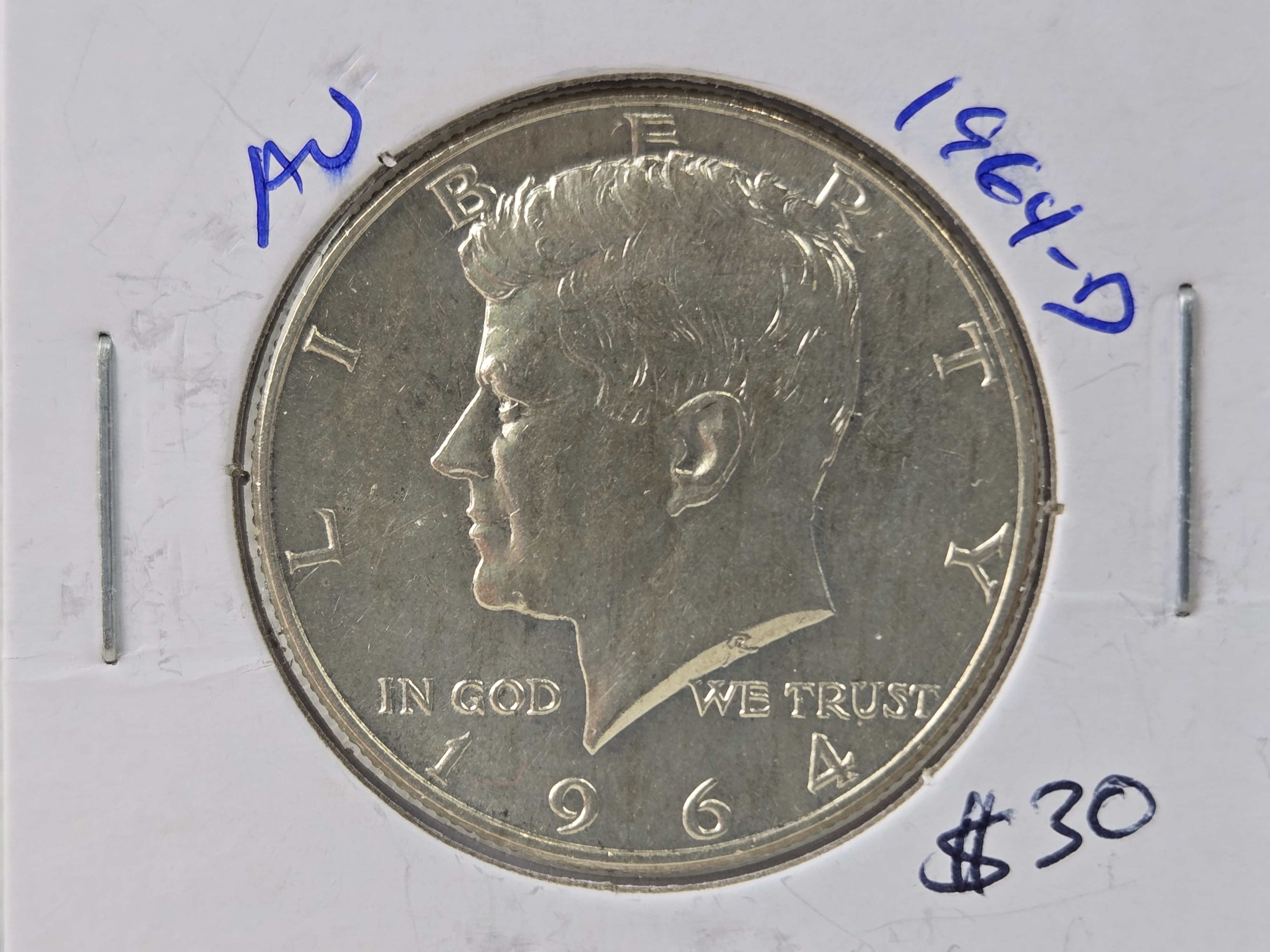 1964-D Kennedy 90% Silver Half Dollar