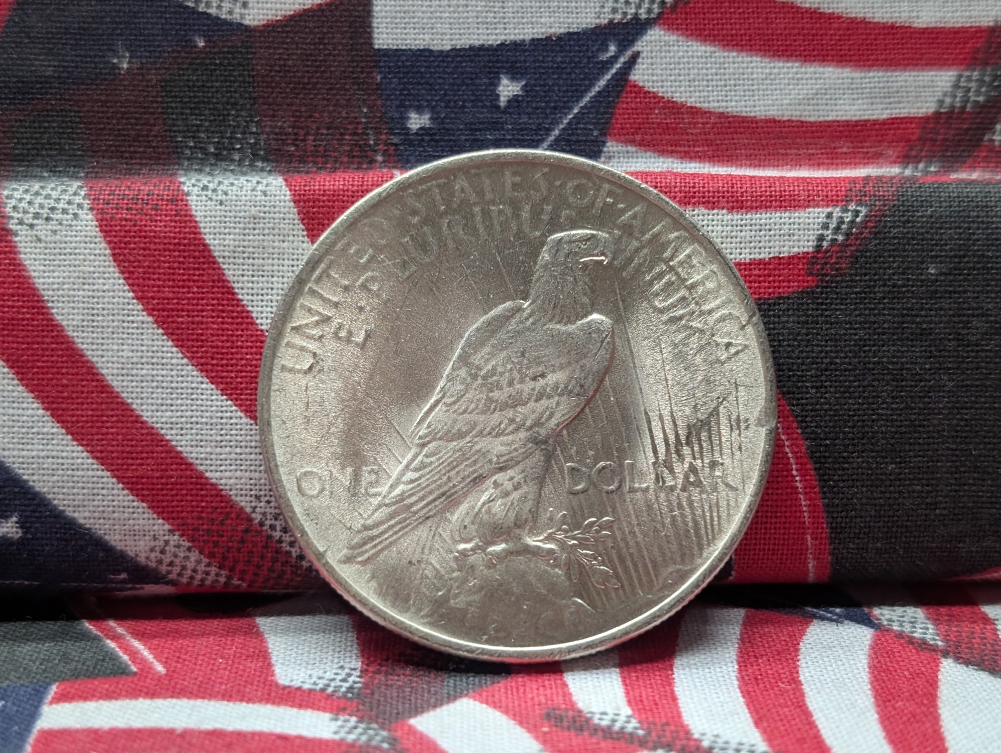 1924 Peace 90% Silver Dollar