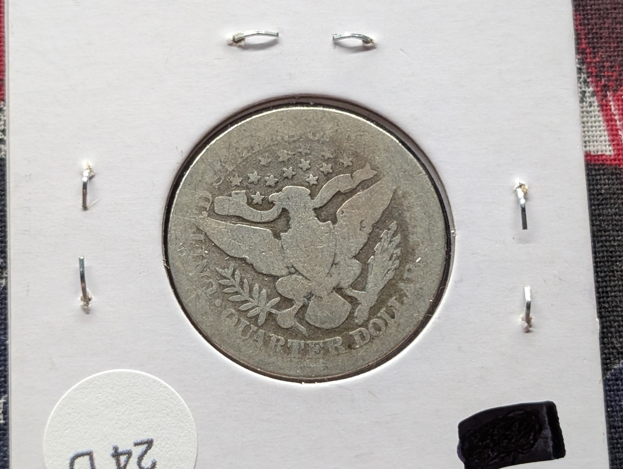1897 Barber 90% Silver Quarter