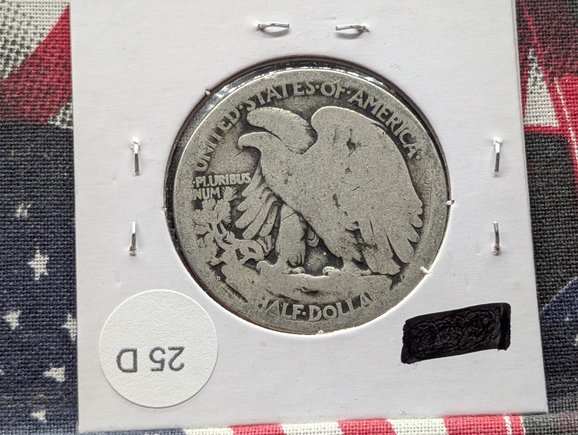 1918-D Walking Liberty 90% Silver Half Dollar