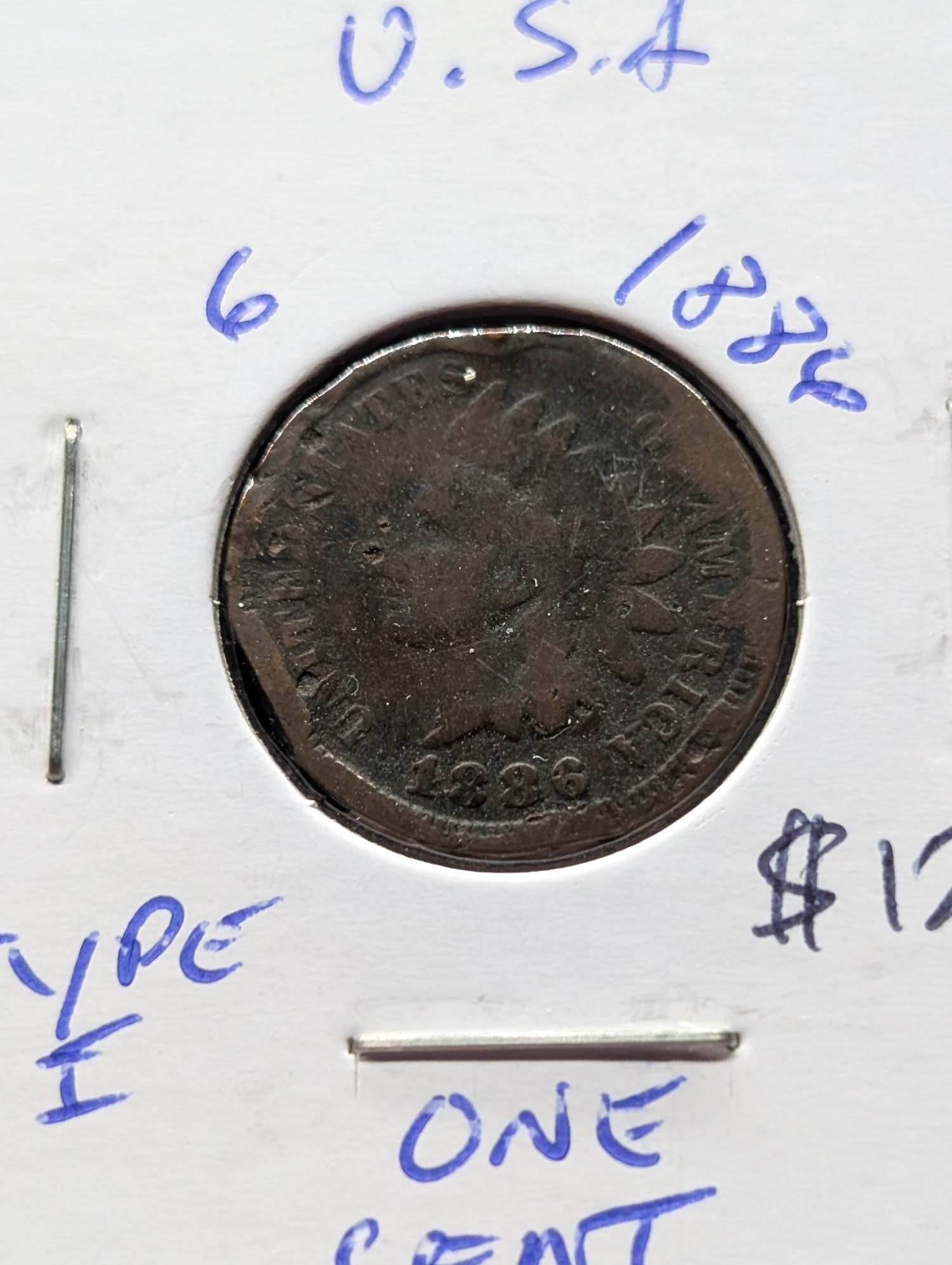 1886 Type I & Type II Indian Head Cents
