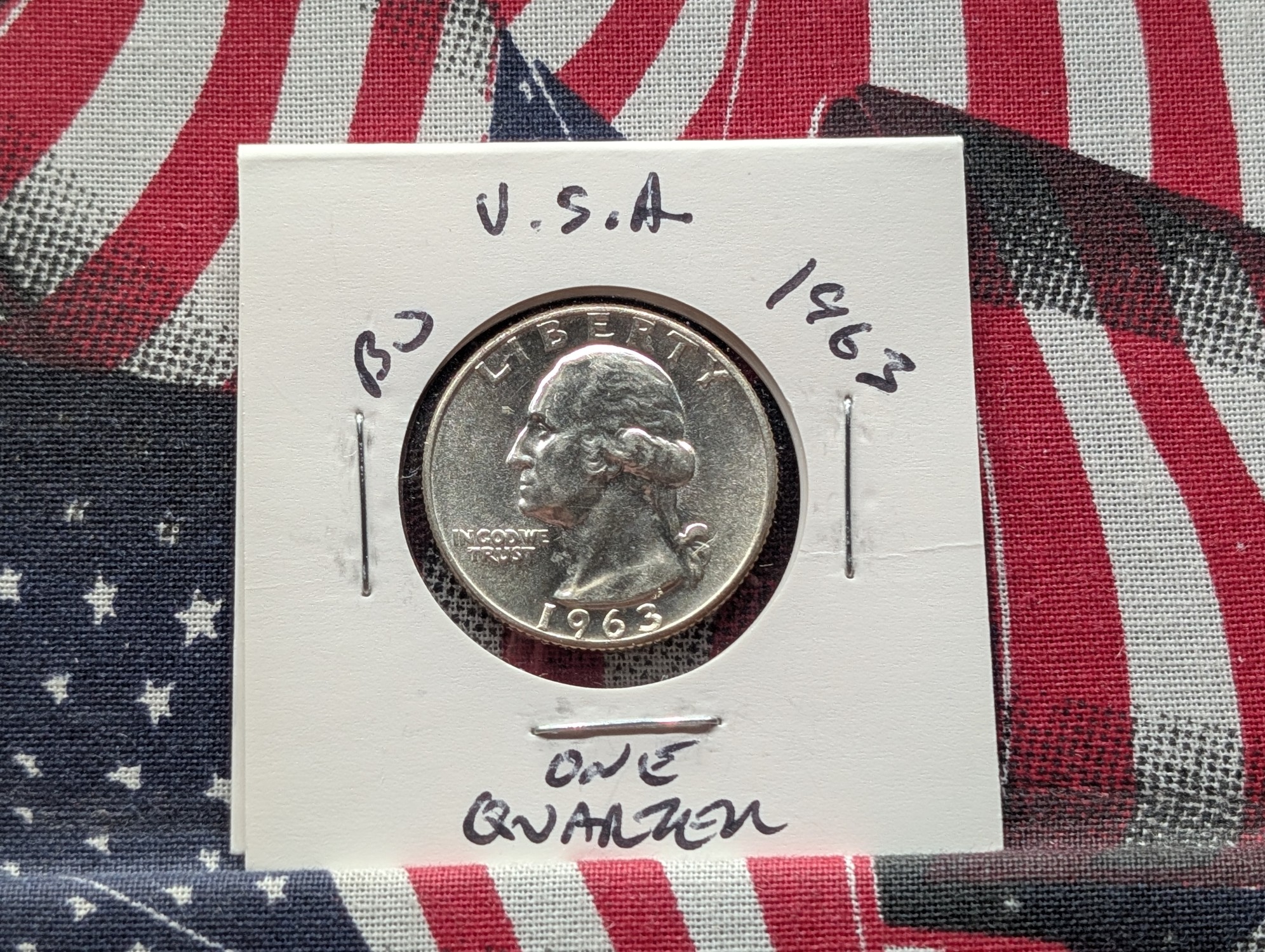 1963 Washington 90% Silver Quarter