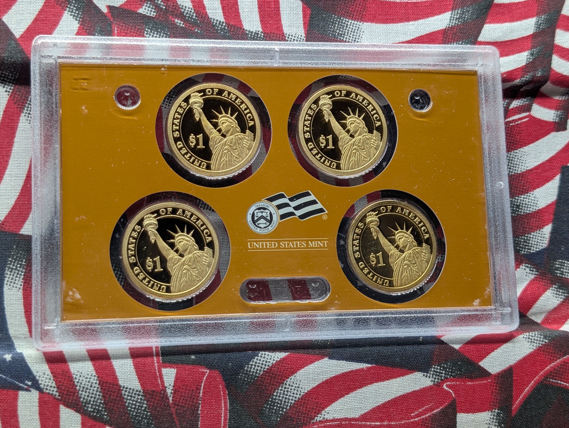 2007-S U.S. Mint Proof Set with State Quarters, Sacagawea Dollar and First Year for Presidential Dollars in OGP w/ COA