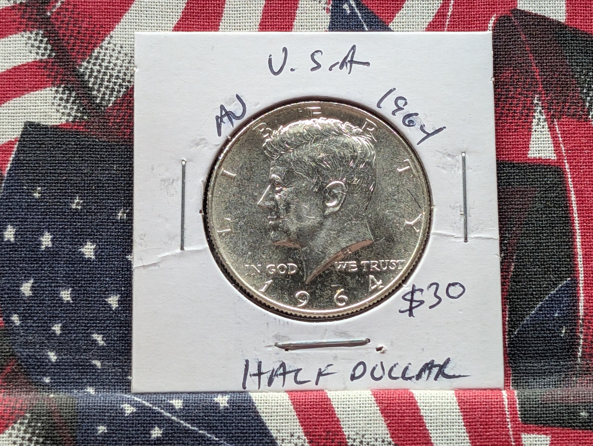 1964 Kennedy 90% Silver Half Dollar