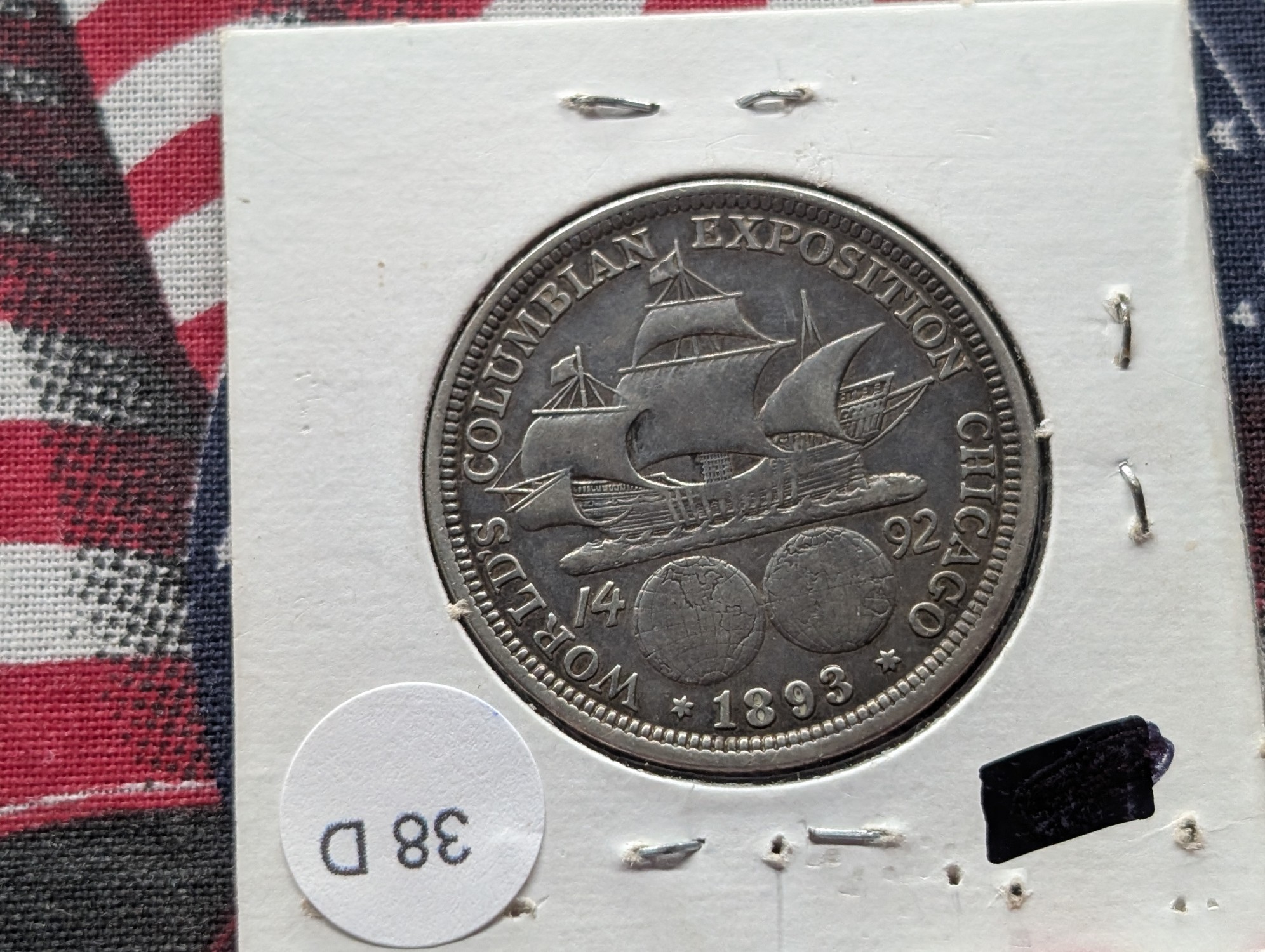 1893 Columbian Exposition Commemorative 90% Silver Half Dollar - Over 130 Years old!