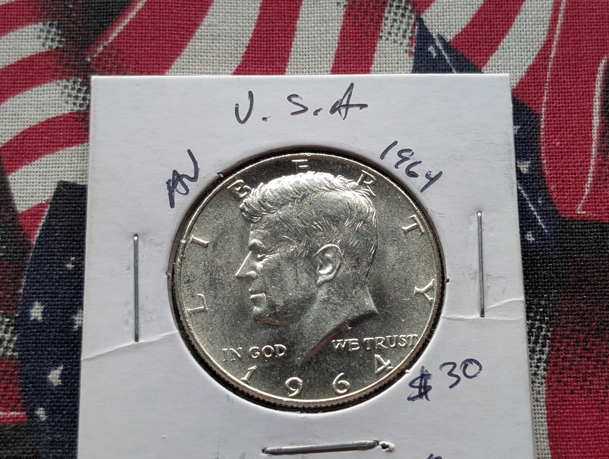 1964 Kennedy 90% Silver Half Dollar