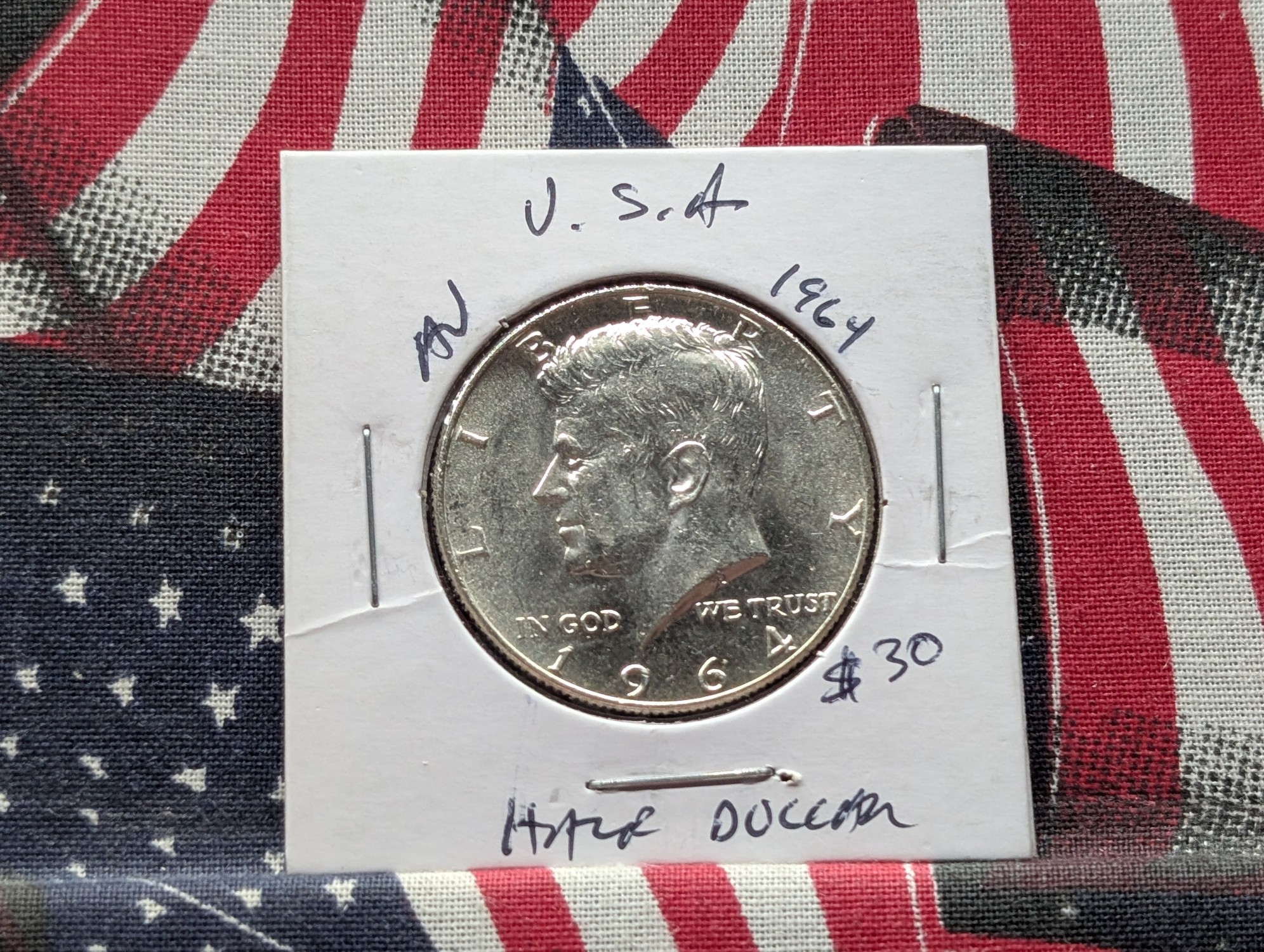 1964 Kennedy 90% Silver Half Dollar