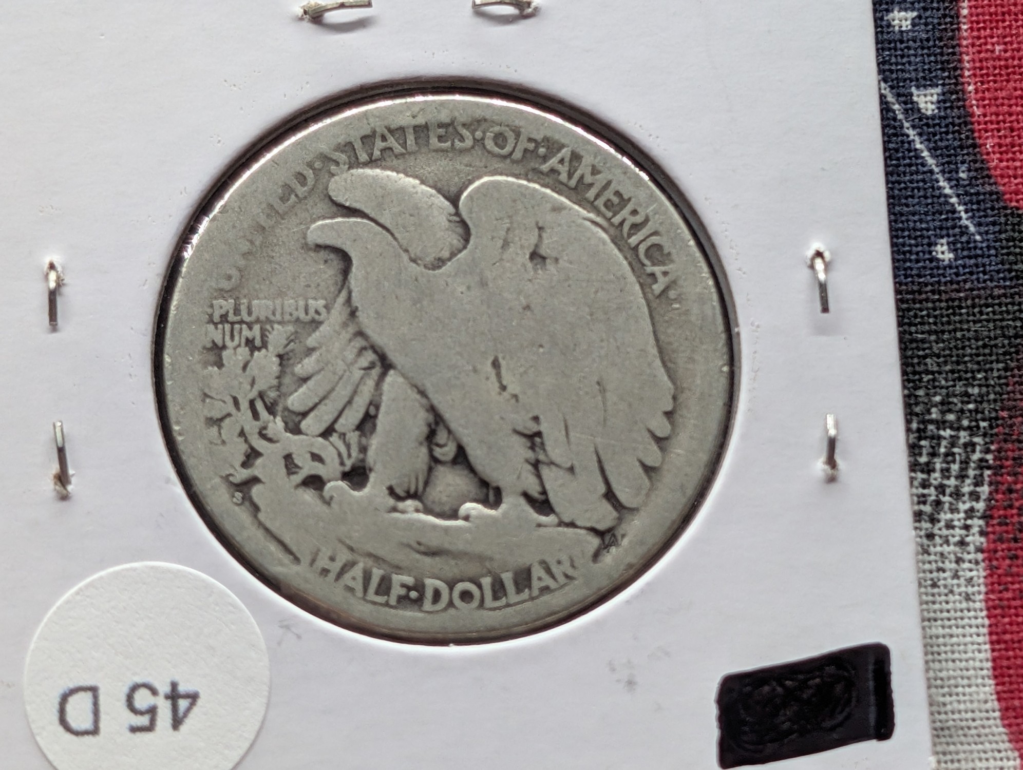 1918-S Walking Liberty 90% Silver Half Dollar