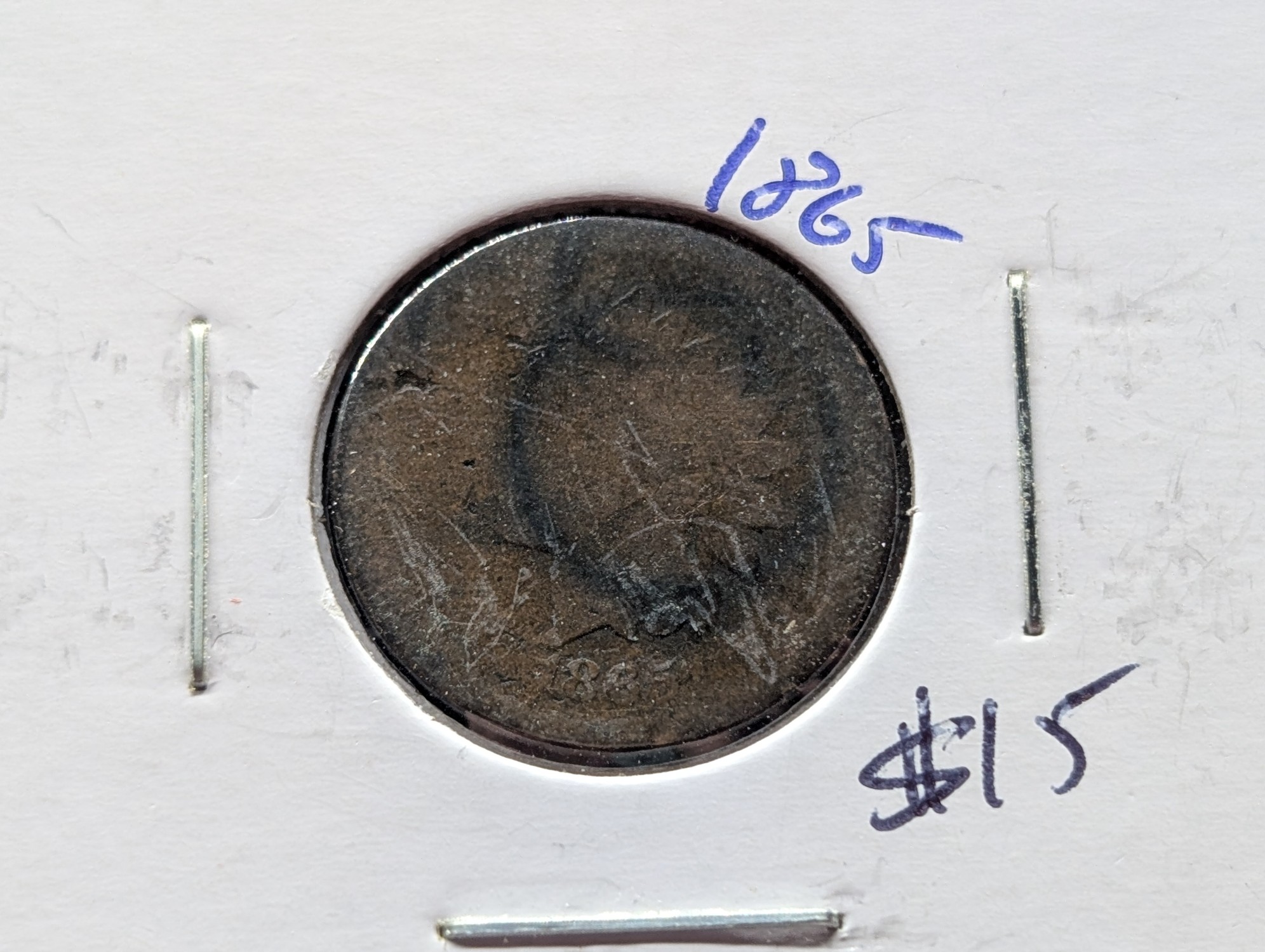 1865 Bronze Indian Head Cent - Civil War Era!