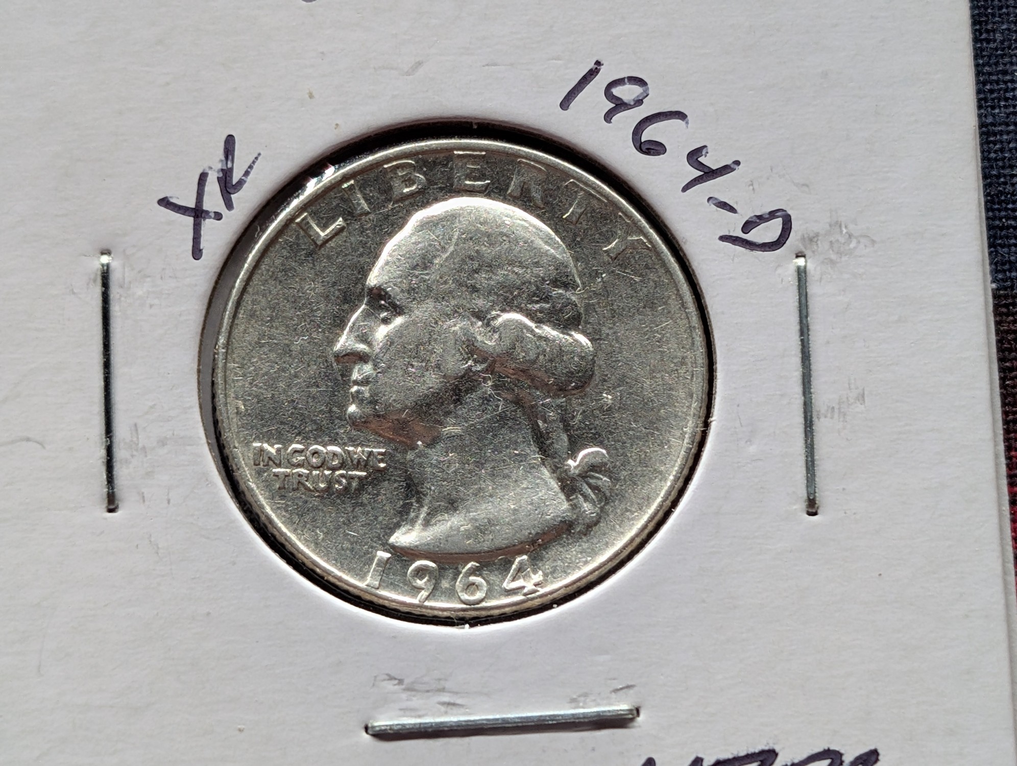 1964-D Washington 90% Silver Quarter