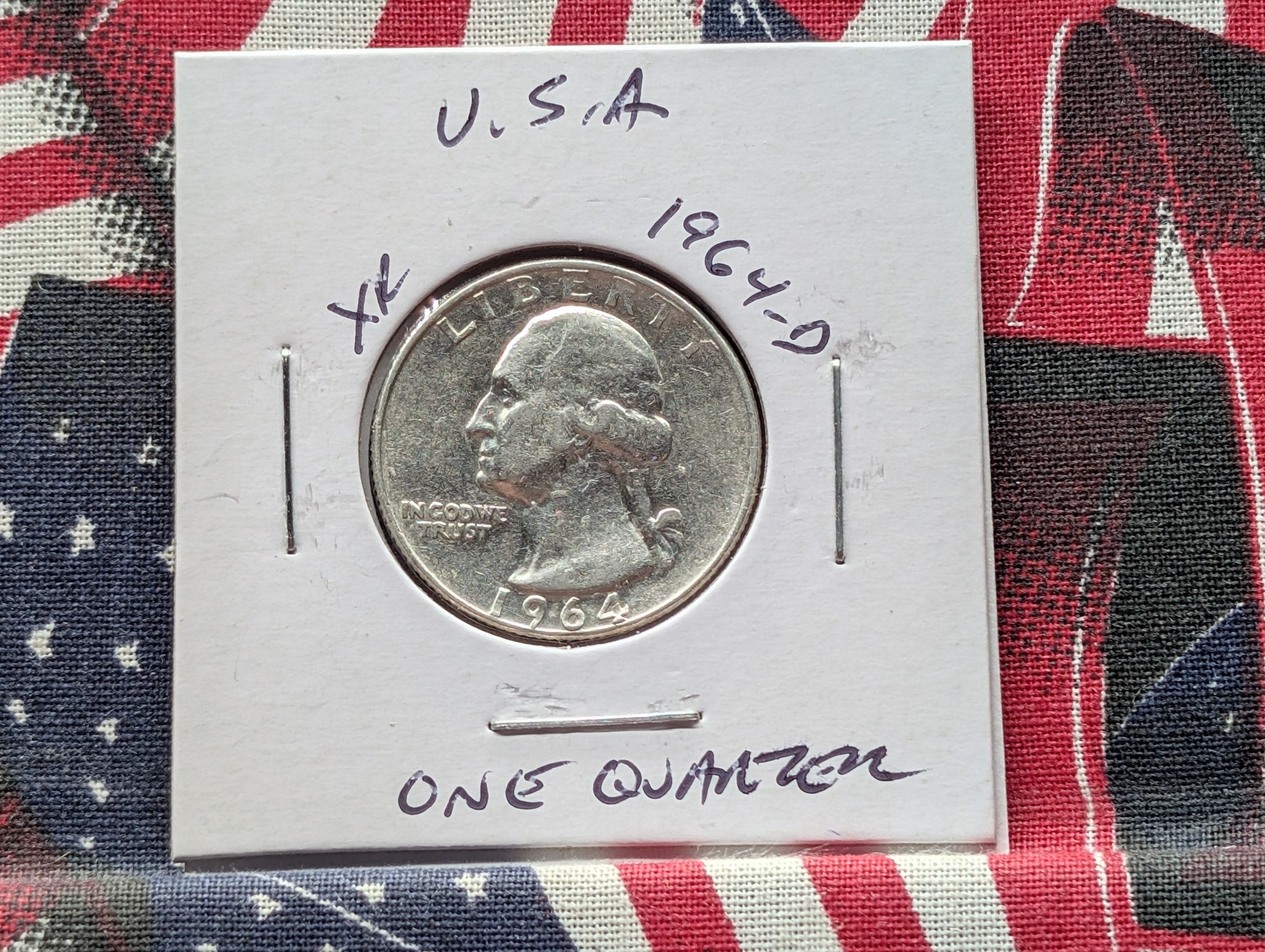 1964-D Washington 90% Silver Quarter