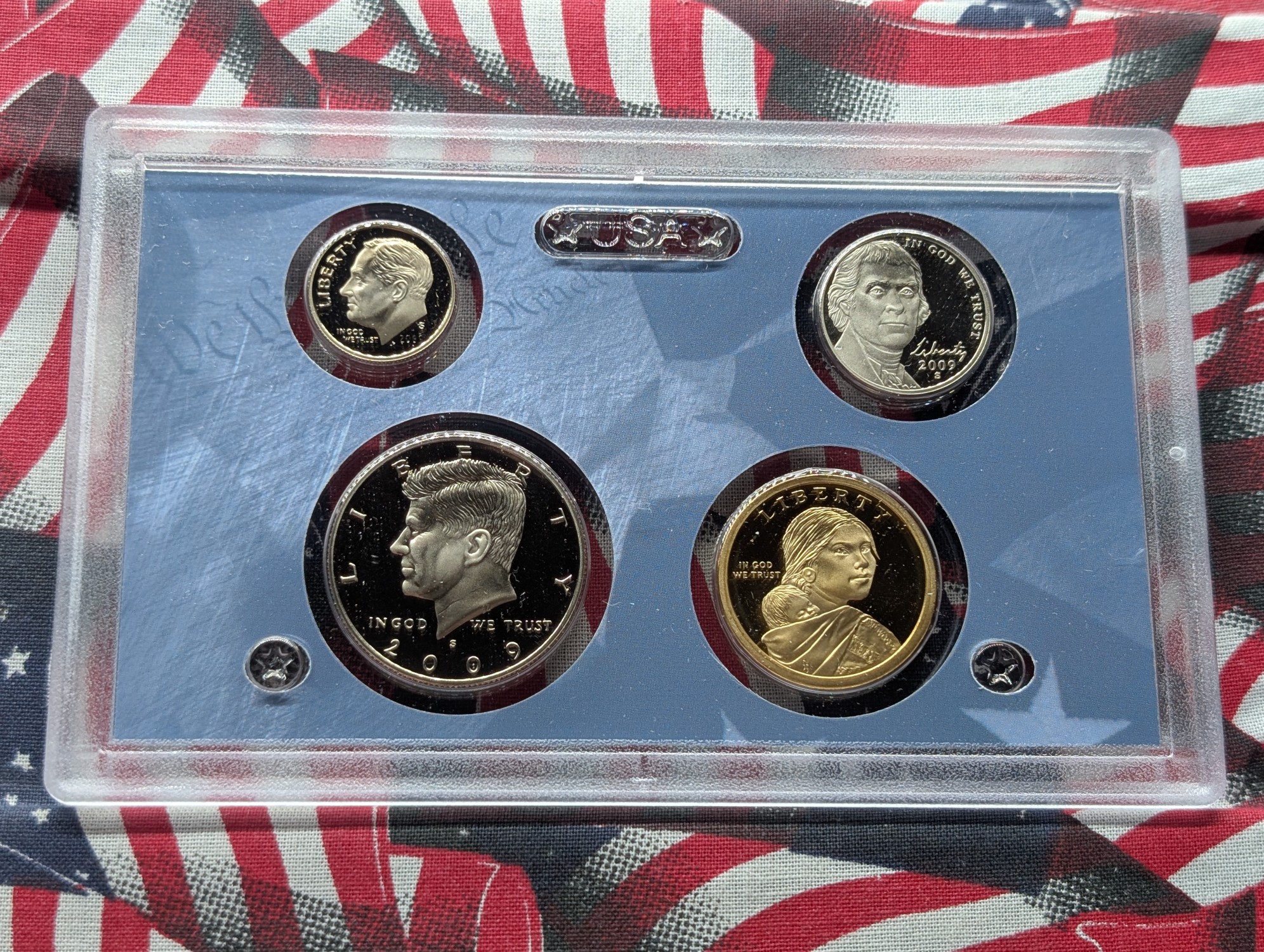 2009-S United States Mint Proof Set with Territorial Quarters, Presidential Dollars and Bicentennial Lincoln Cents in OGP w/ COA