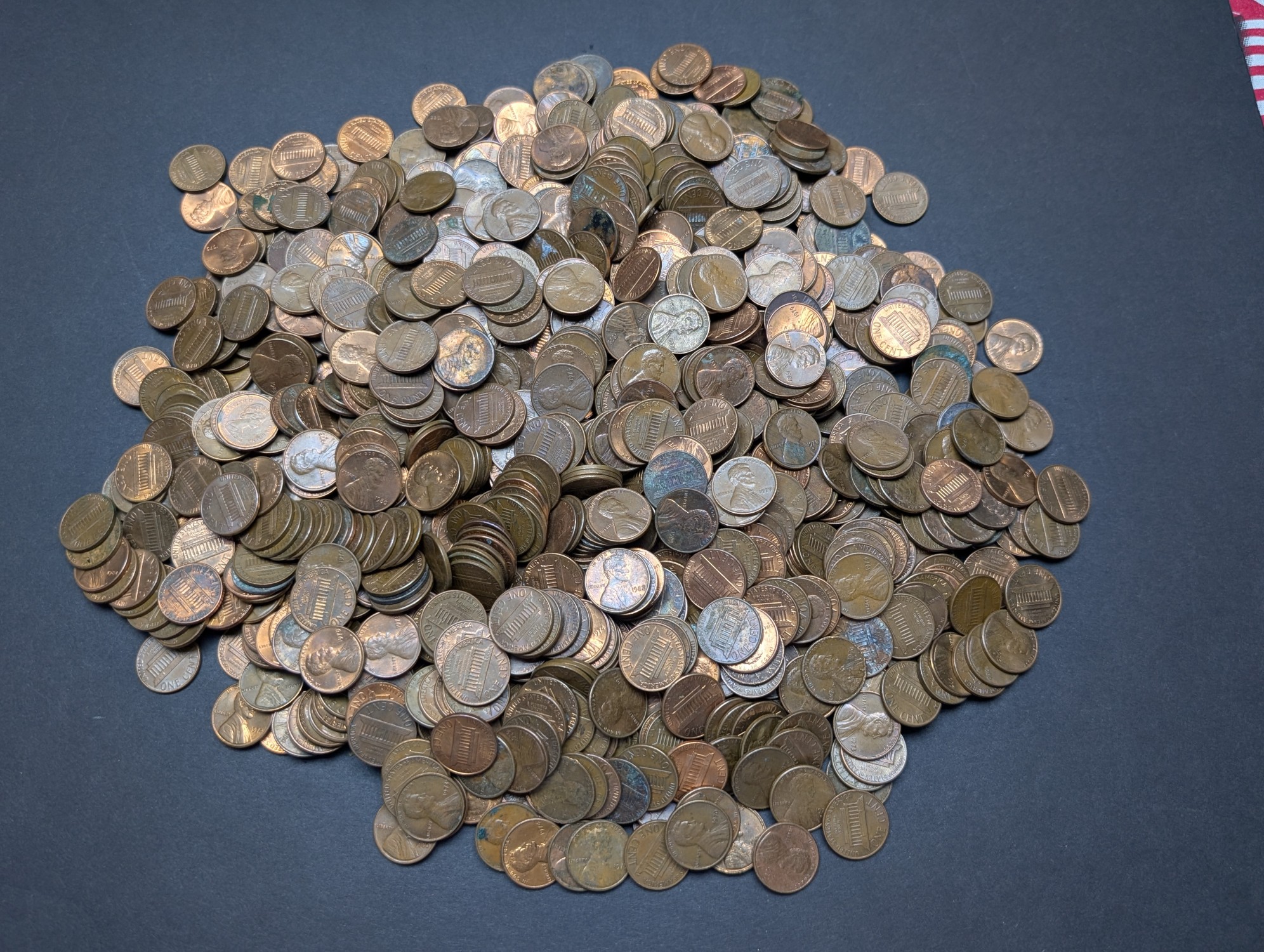 (1,000) Assorted Copper Lincoln Cents
