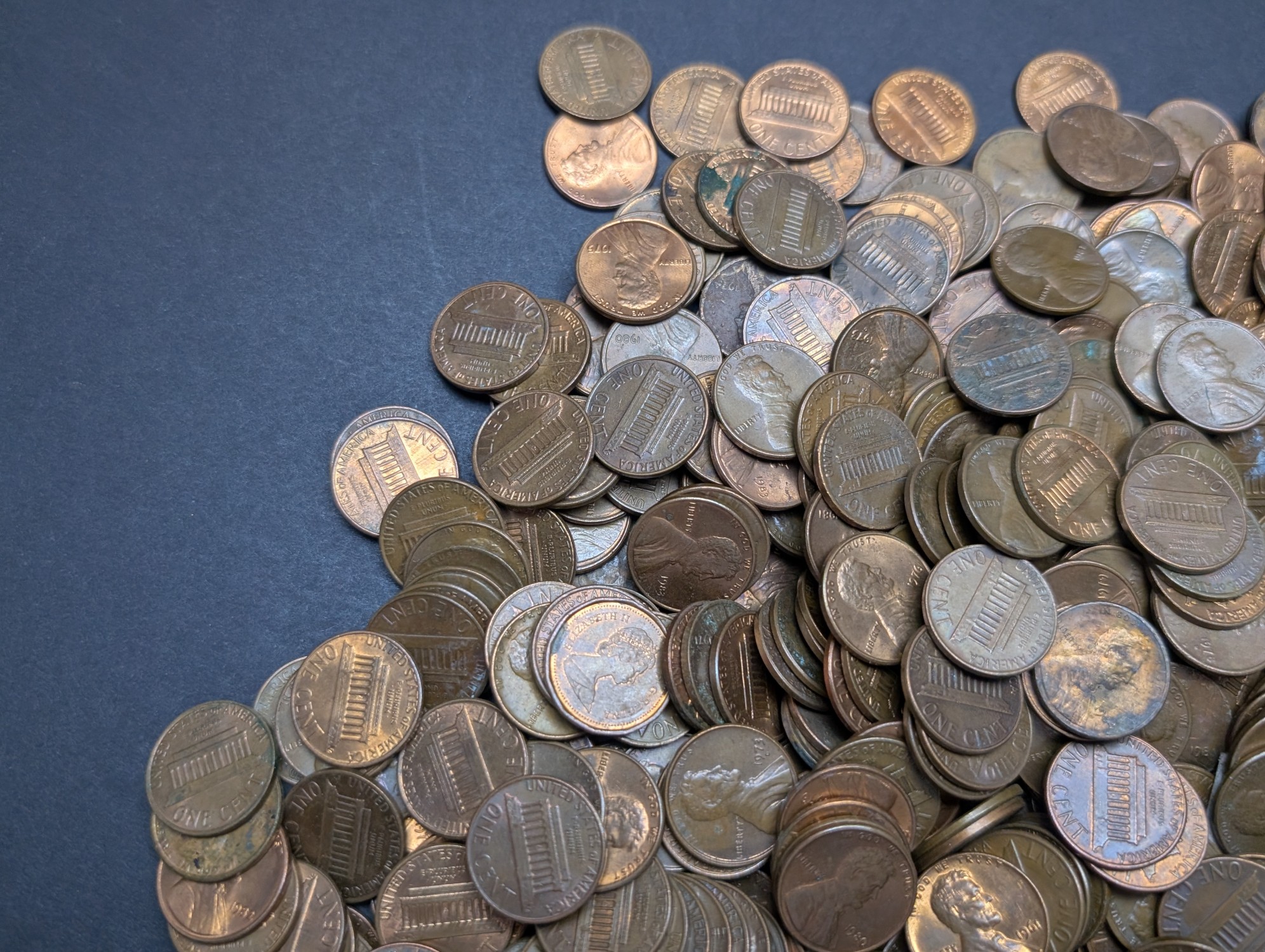 (1,000) Assorted Copper Lincoln Cents
