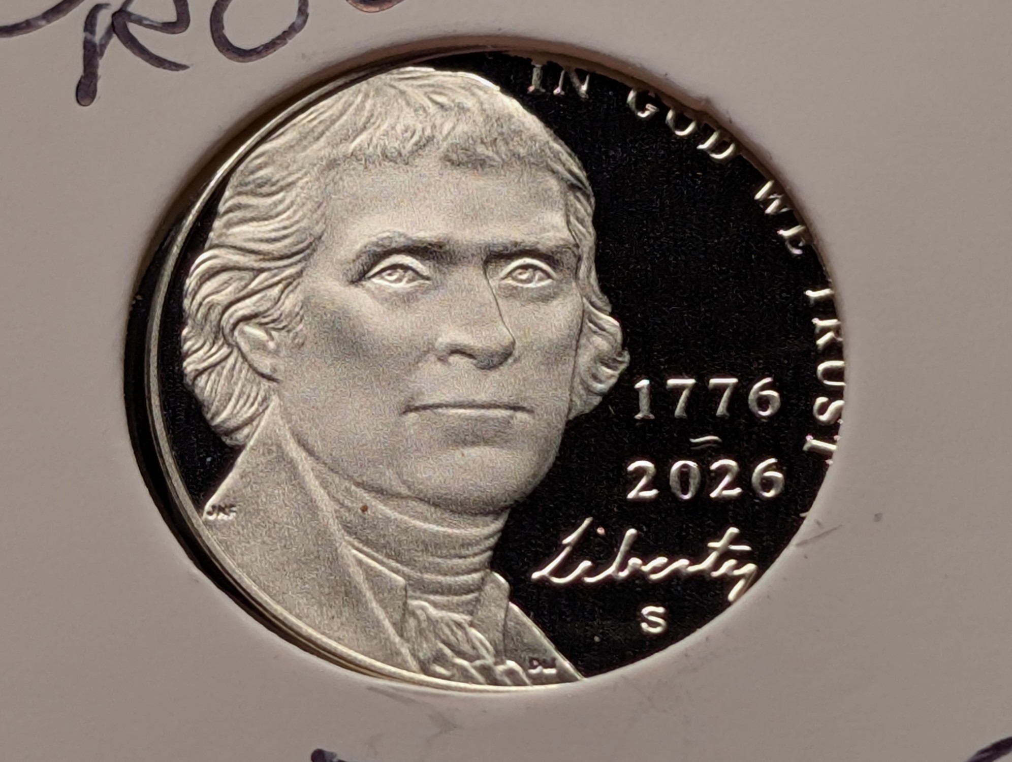 2026-S United States Semiquincentennial Proof Jefferson Nickel From Silver Proof Set