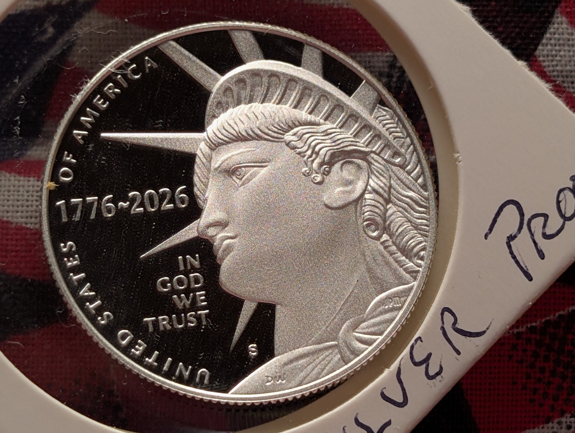 2026-S United States Semiquincentennial Proof .999 Silver Half Dollar From Silver Proof Set
