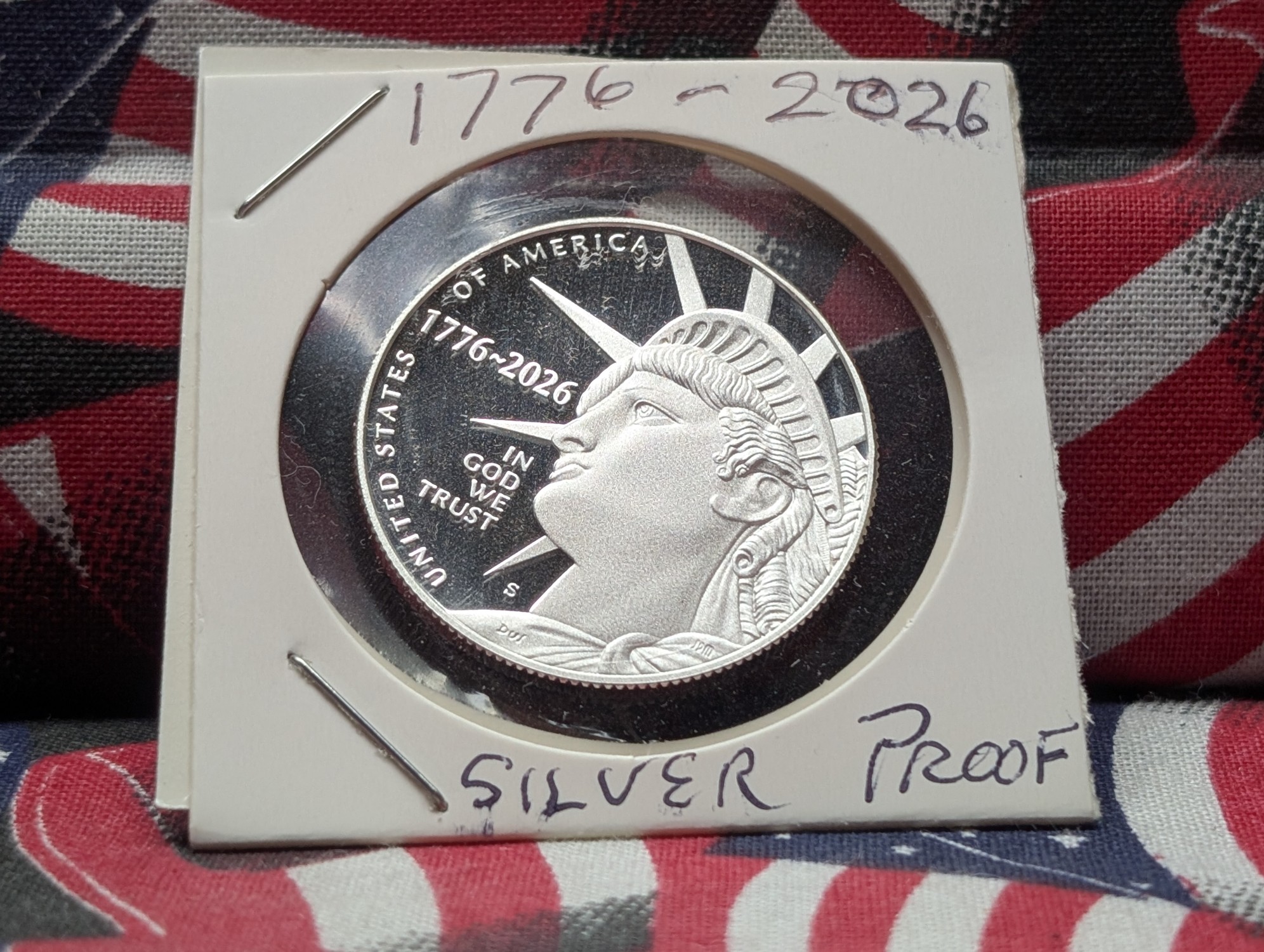 2026-S United States Semiquincentennial Proof .999 Silver Half Dollar From Silver Proof Set