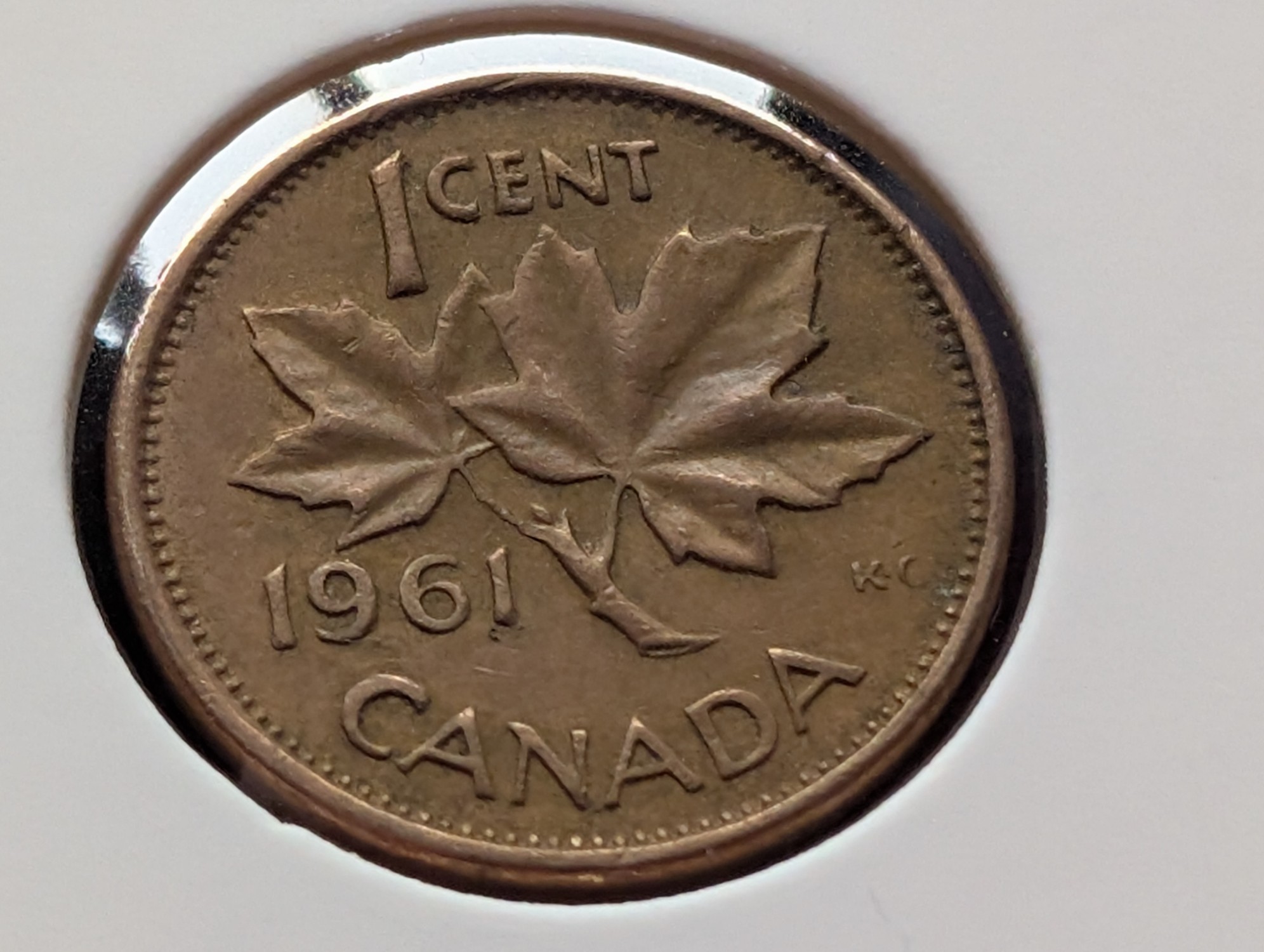 (2) 1961, (2) 1962, 1965 And 1968 Canadian Cents