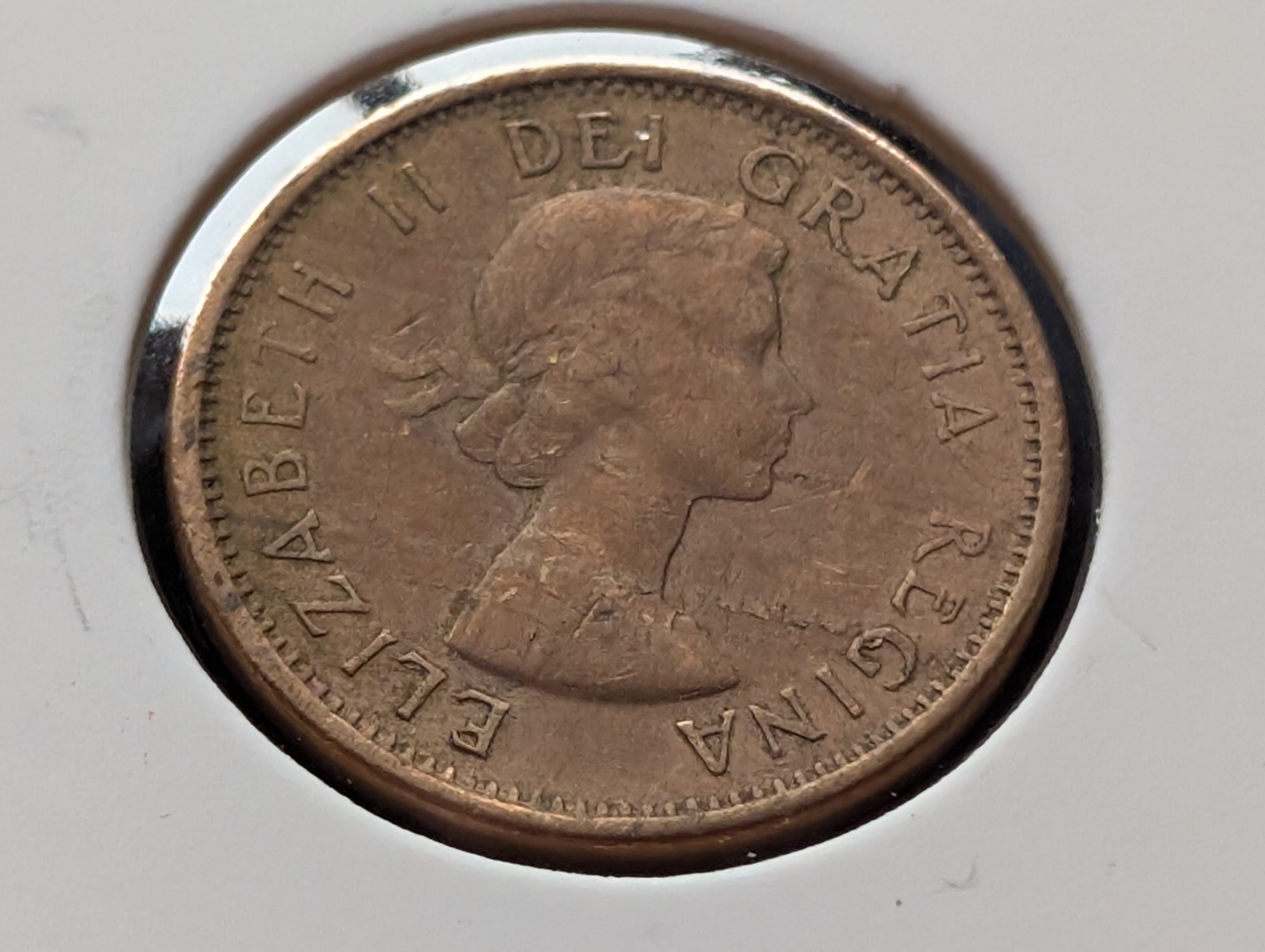 (2) 1961, (2) 1962, 1965 And 1968 Canadian Cents