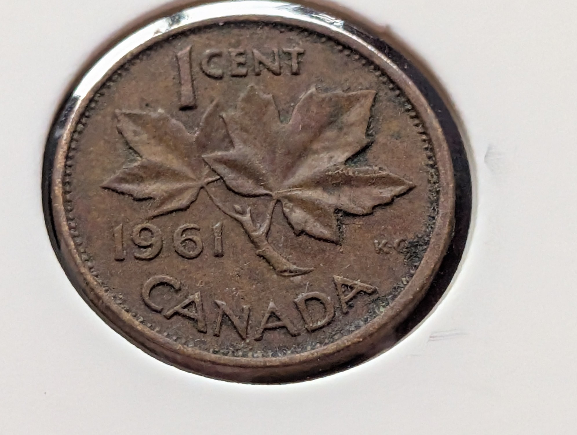 (2) 1961, (2) 1962, 1965 And 1968 Canadian Cents