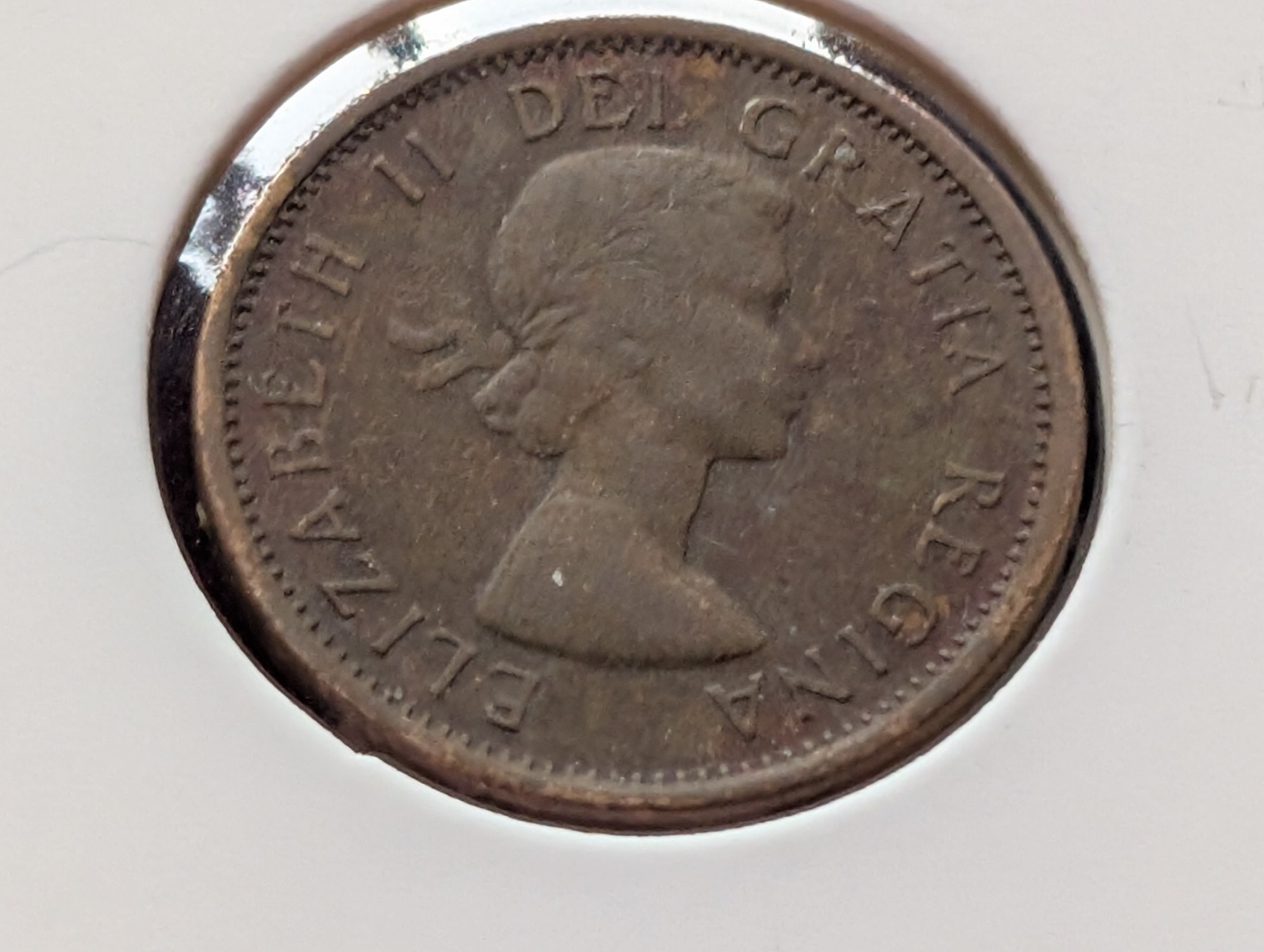 (2) 1961, (2) 1962, 1965 And 1968 Canadian Cents