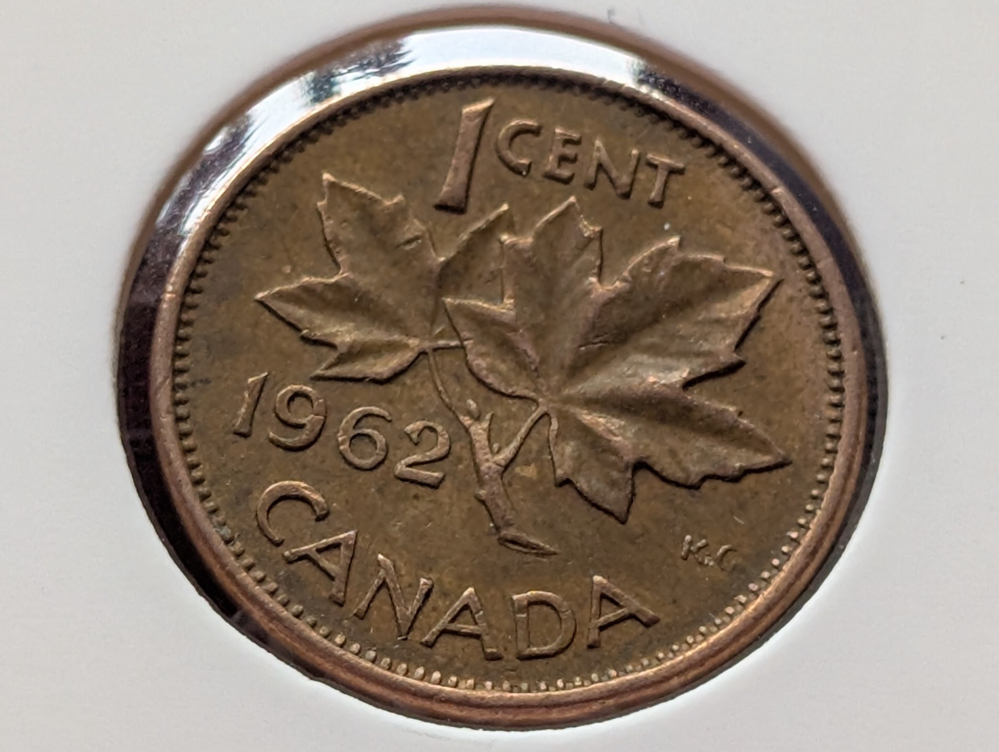(2) 1961, (2) 1962, 1965 And 1968 Canadian Cents