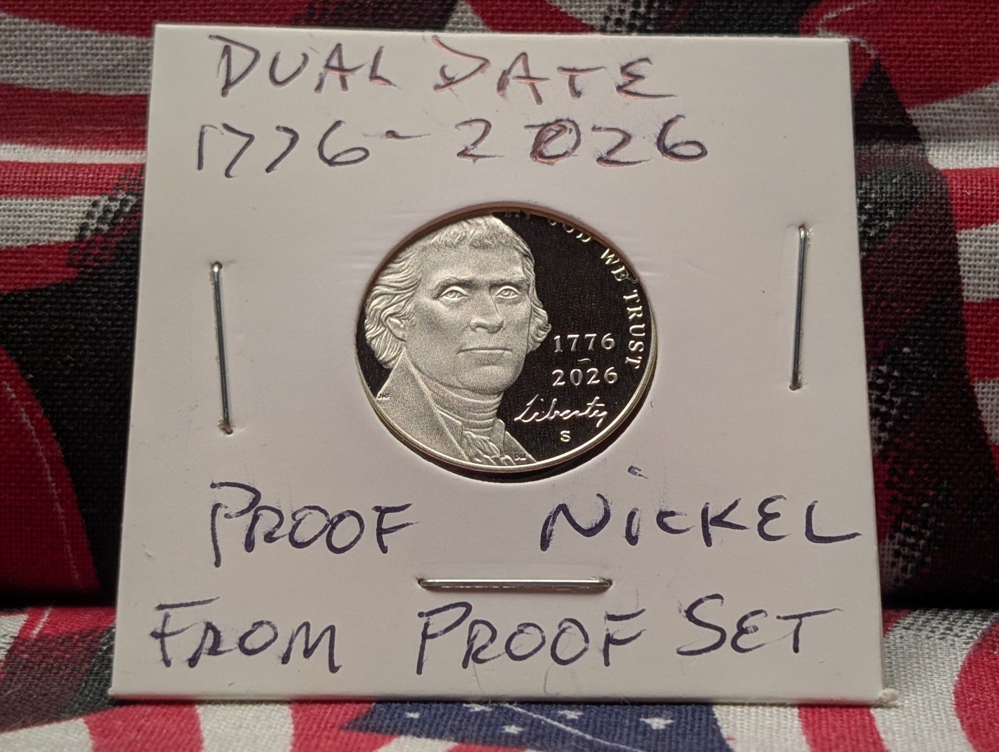 2026-S United States Semiquincentennial Proof Jefferson Nickel From Proof Set