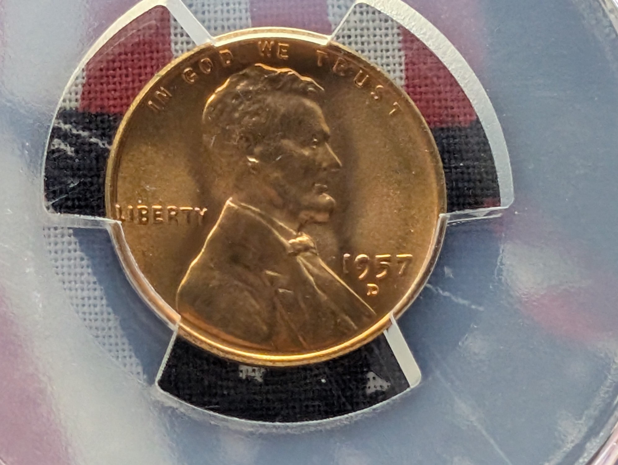 1957-D Lincoln Wheat Cent PCGS MS67 RD