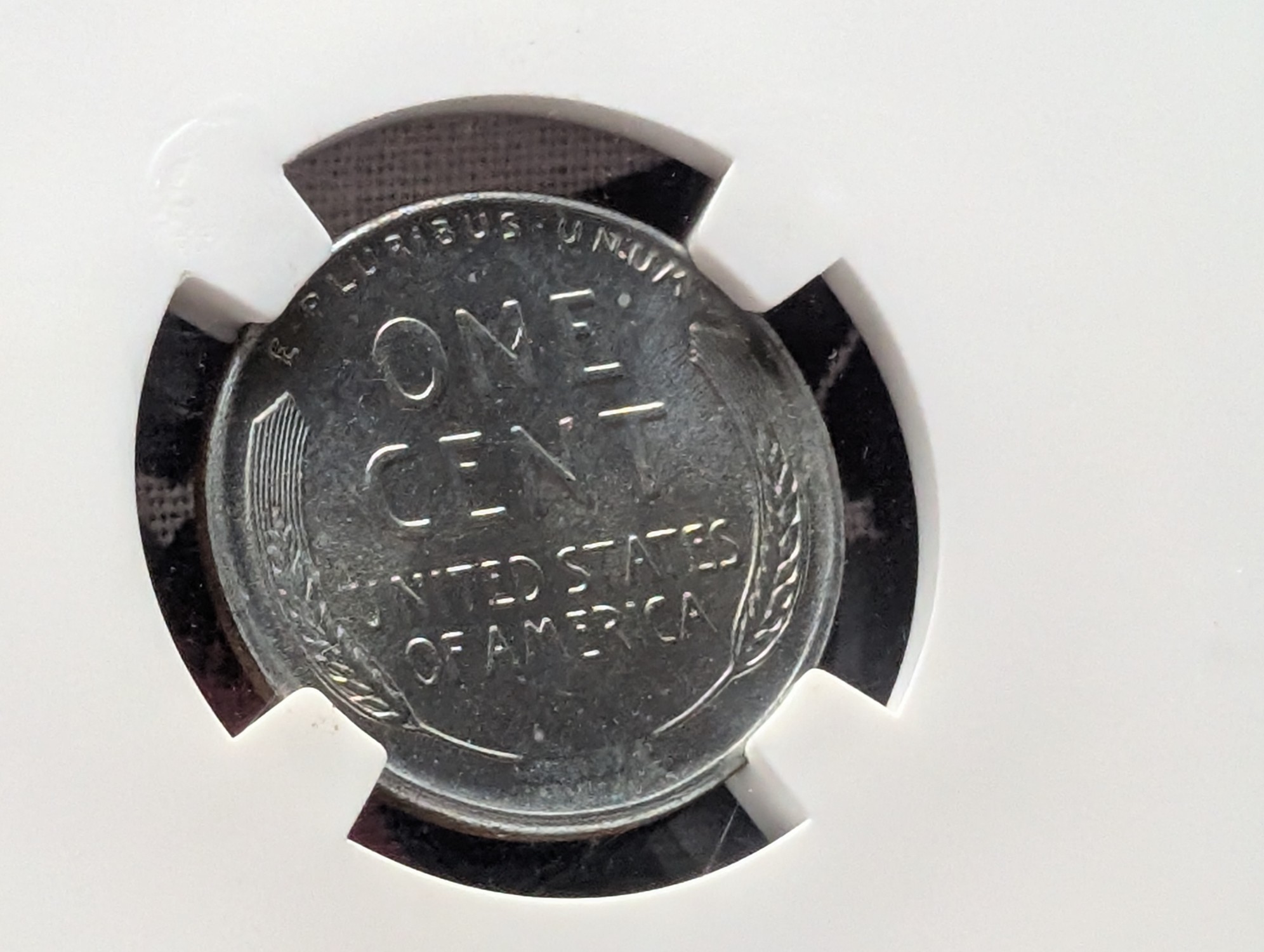 1943 Lincoln Steel Wheat Cent NGC MS67