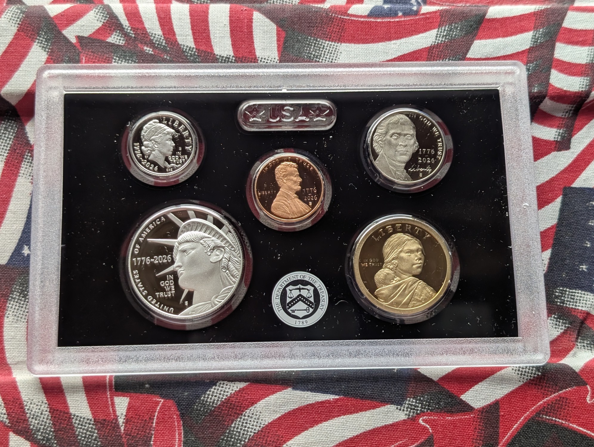 2026-S U.S. Mint Semiquincentennial Silver Proof Set In OGP W/ COA - Includes (7) .999 Silver Coins