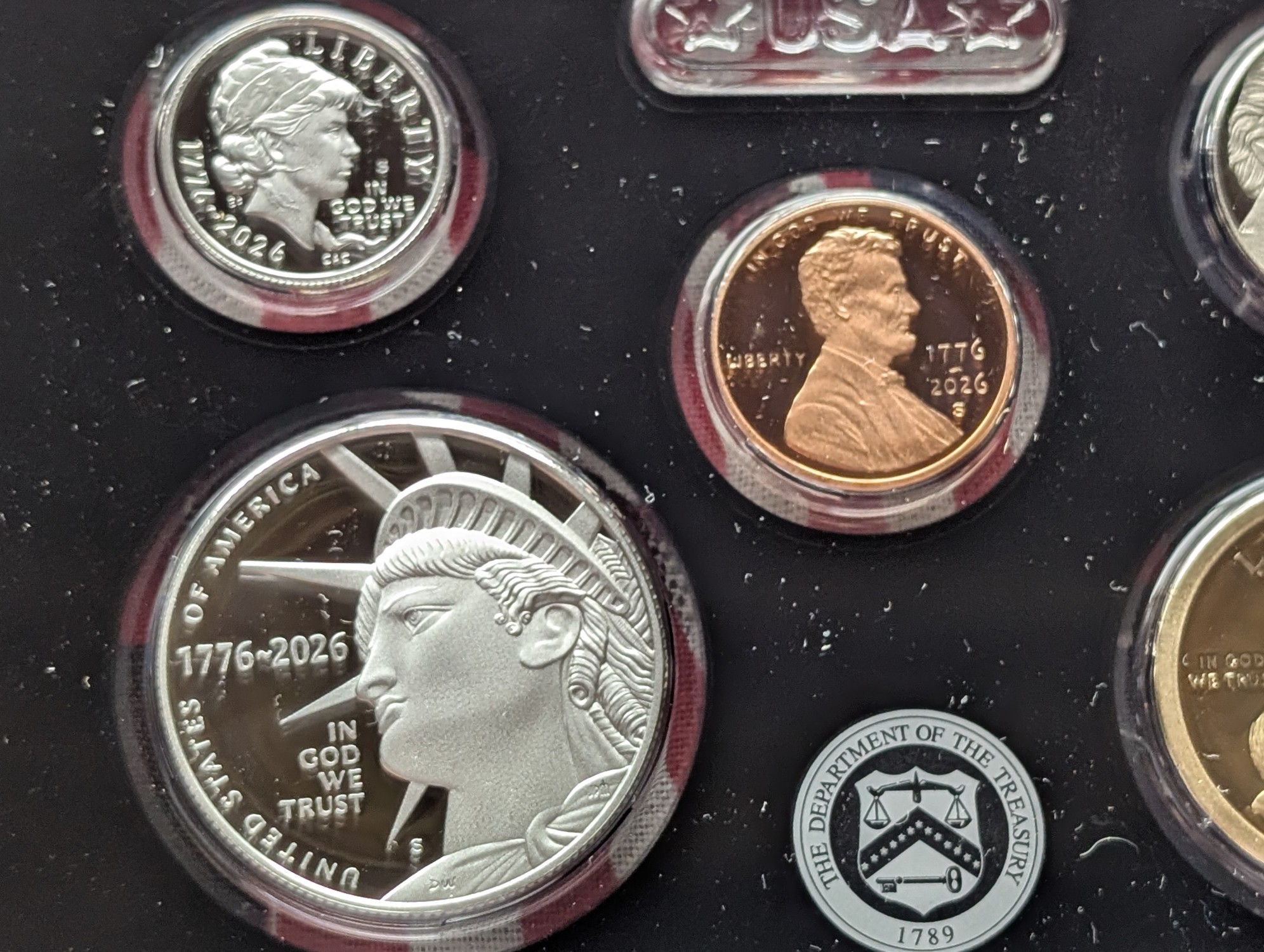 2026-S U.S. Mint Semiquincentennial Silver Proof Set In OGP W/ COA - Includes (7) .999 Silver Coins