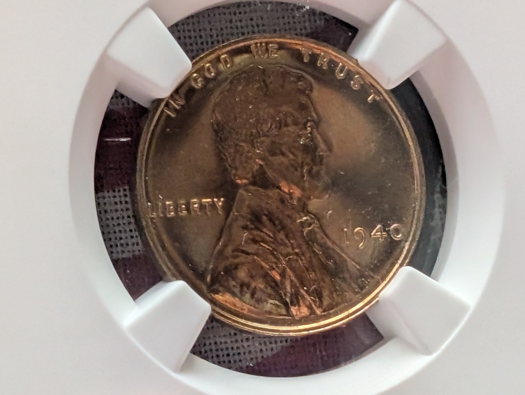 1940 Lincoln Wheat Cent NGC PF66 RB