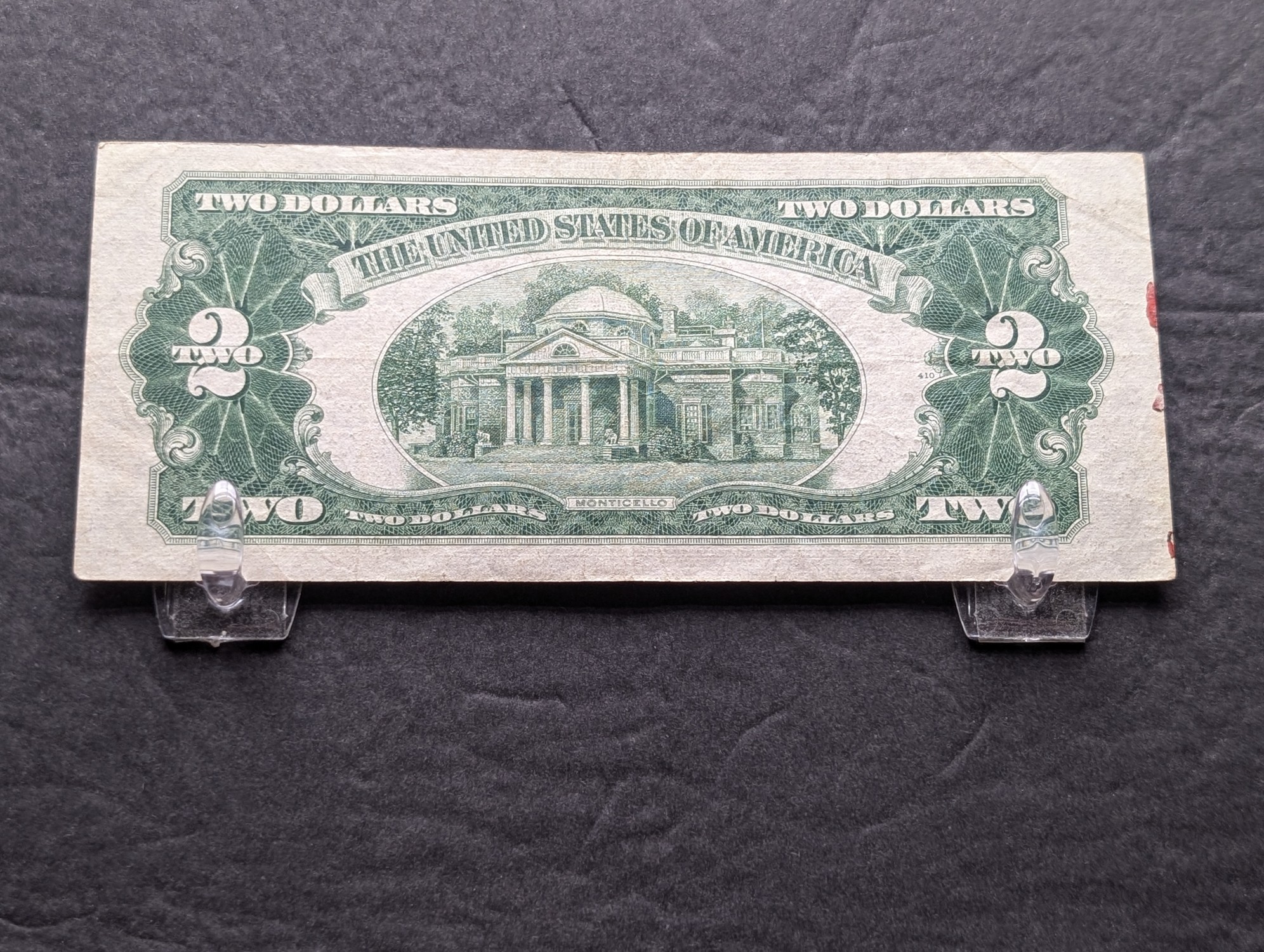 1953 A Series $2 United States Red Seal Banknote