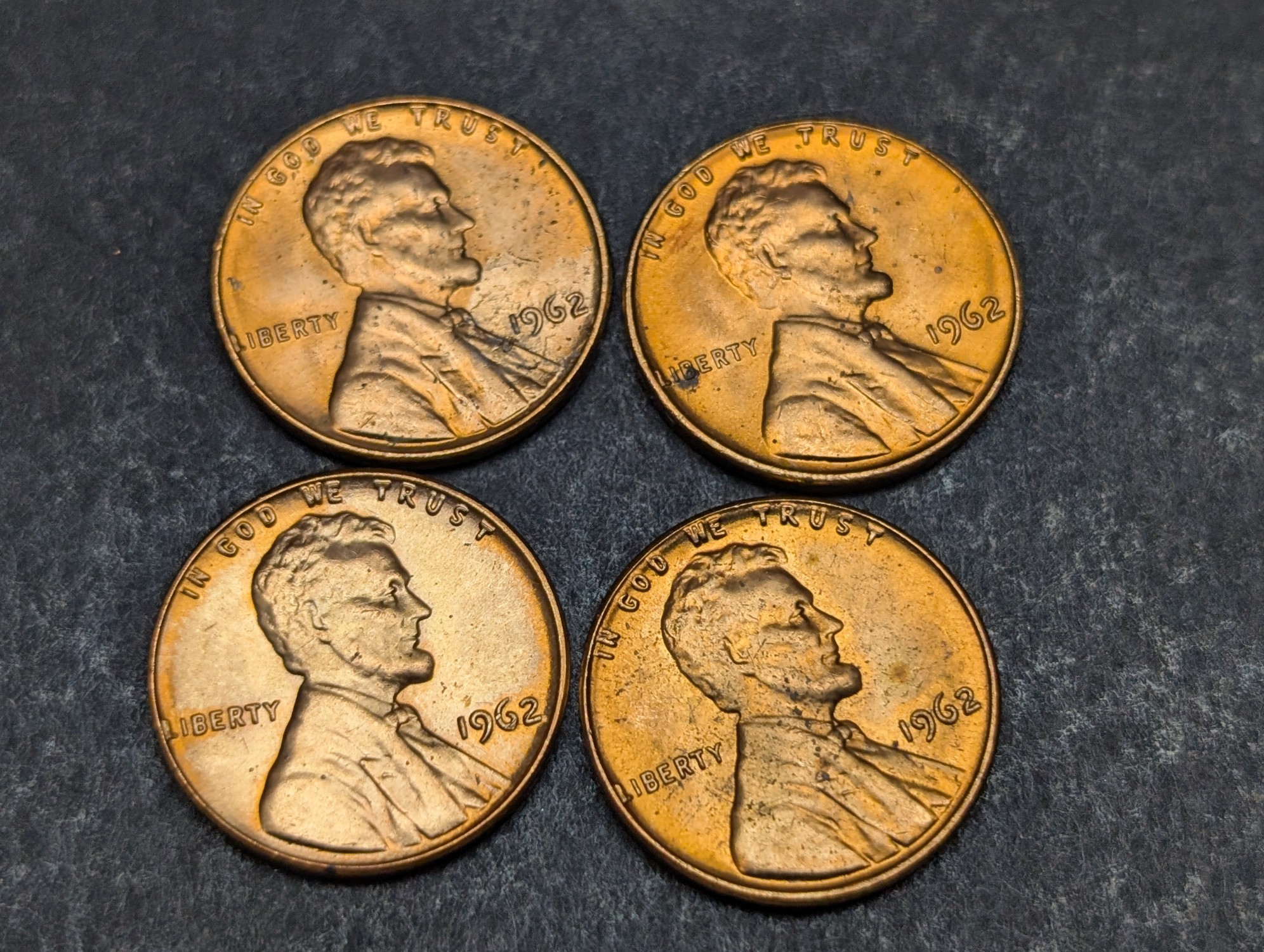 (8) 1962 Lincoln Memorial Cents - Uncirculated