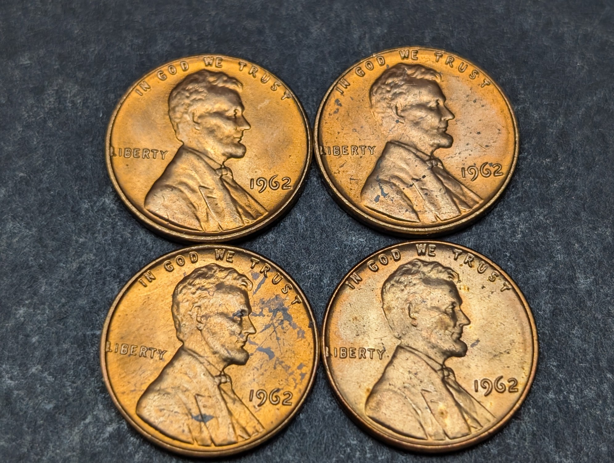 (8) 1962 Lincoln Memorial Cents - Uncirculated