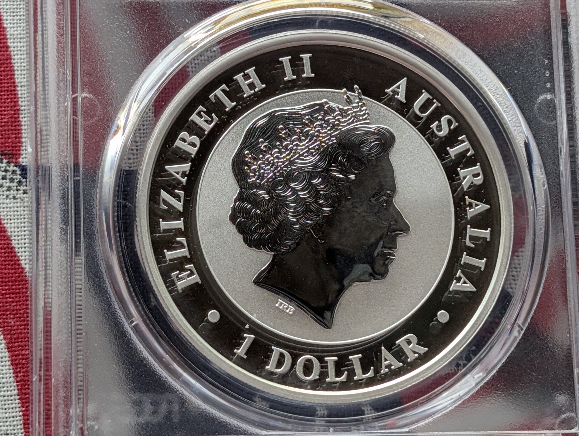 2017-P Australia 1 Oz. .999 Silver Kookaburra $1 PCGS MS70