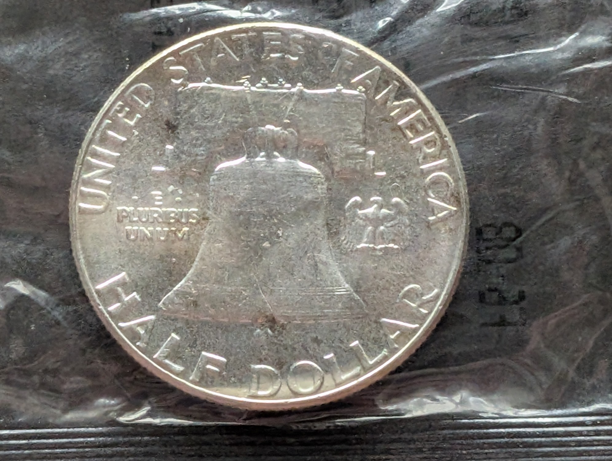 1963 Franklin 90% Silver Half Dollar - Littleton Coin Packaging - Uncirculated